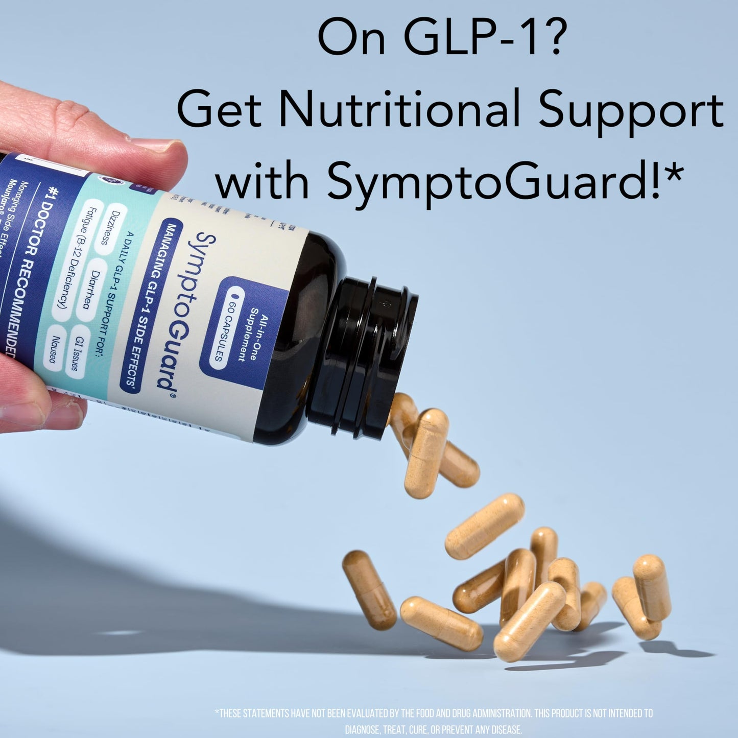 SymptoGuard Natural GLP-1 Supplement 60 Capsules