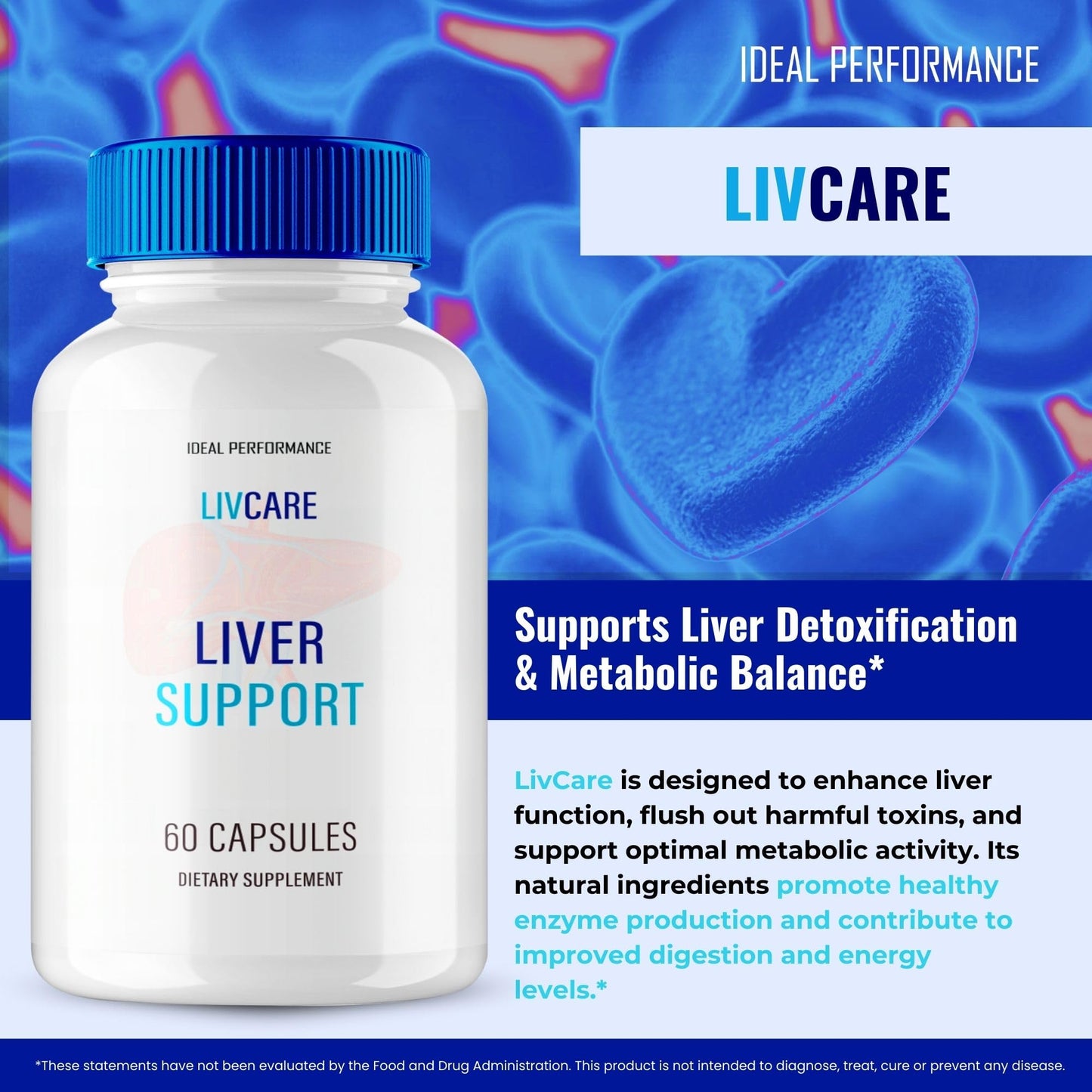 IDEAL PERFORMANCE LivCare Capsules, 180 Capsules