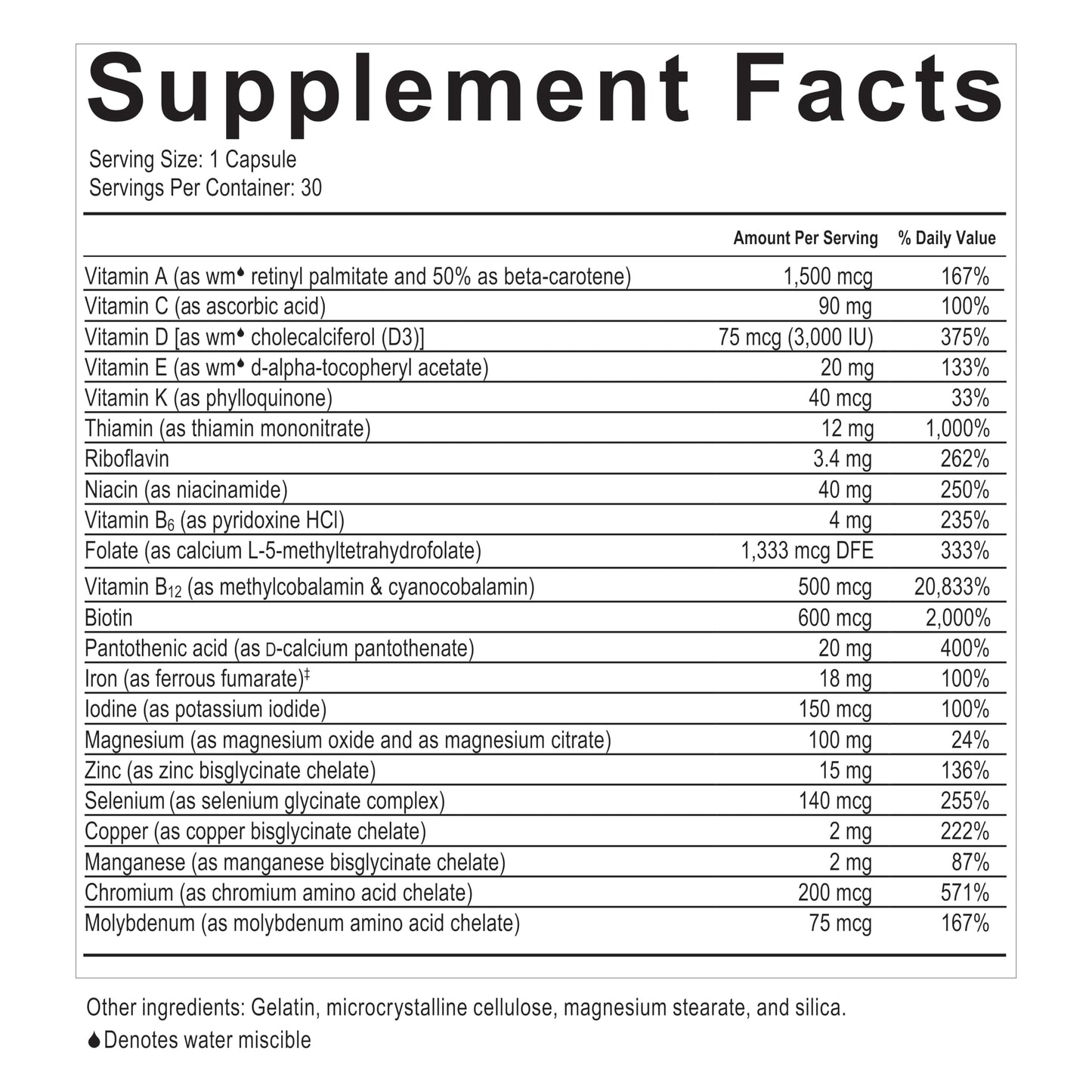 Celebrate Bariatric Supplements CelebrateONE 18, 18mg Iron Once Daily Bariatric Multivitamin, Essential Vitamins & Minerals - Gastric Bypass & Sleeve Gastrectomy, 30 Capsules