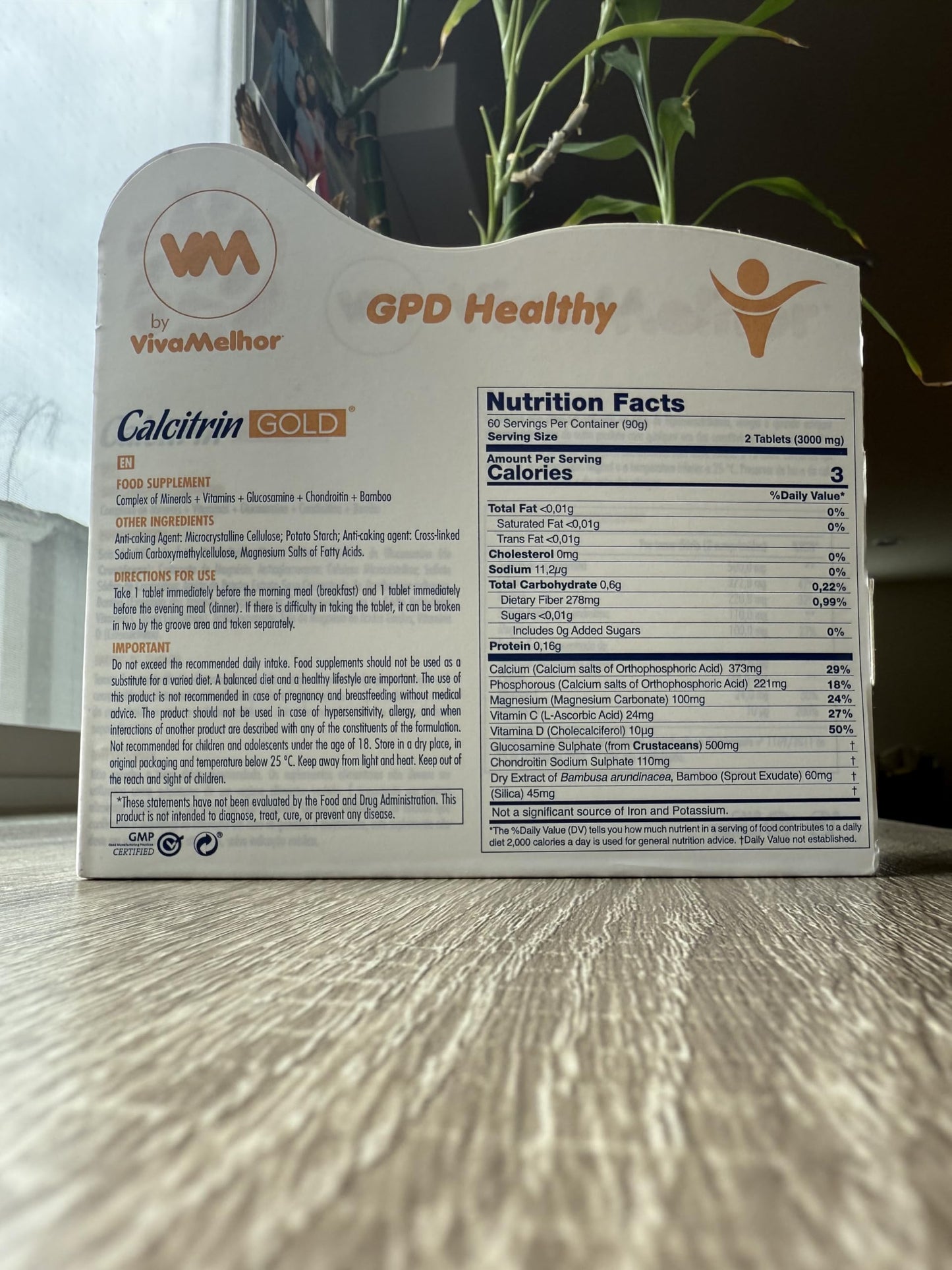 Soy Sano Calcitrin Gold Dietary Supplement Mobility Reinforcement, 60 Tablets