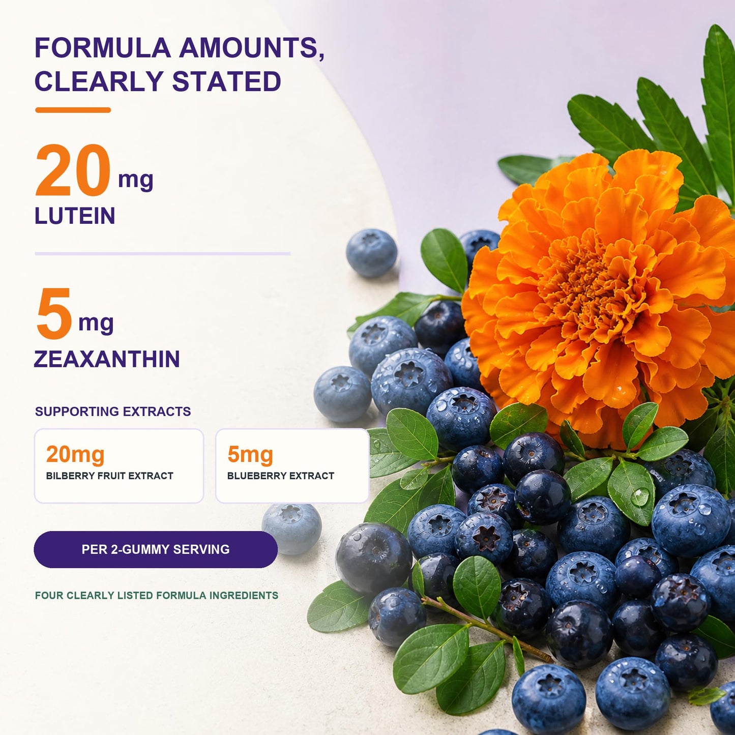 Occotaps Lutein & Zeaxanthin Eye Vitamins Gummies 60 Count