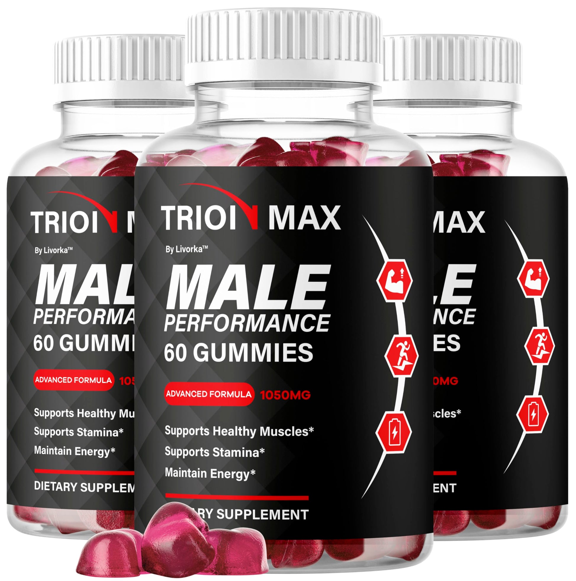 LIVORKA Trion Max Gummies, 180 Gummies