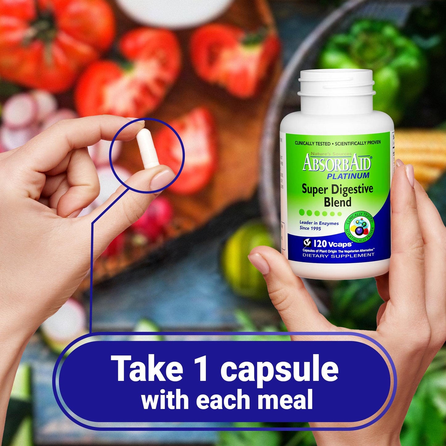 AbsorbAid Platinum Super Digestive Blend Powder 120 Count