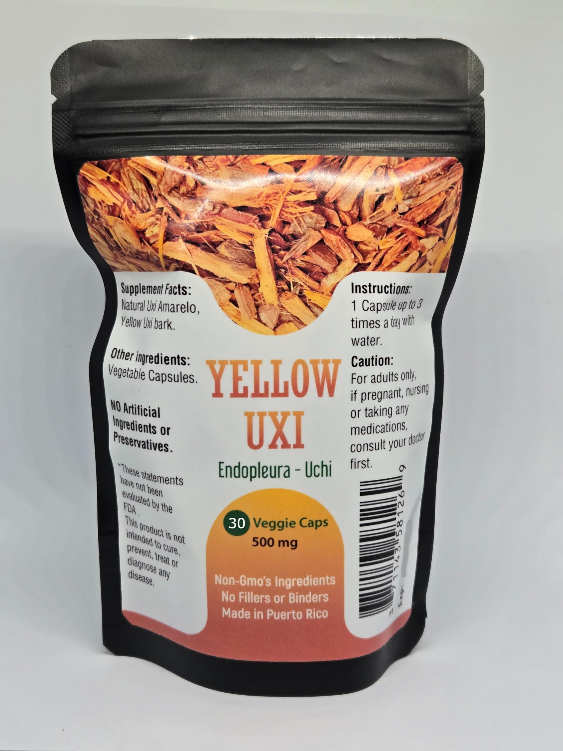 Generic Yellow Uxi 500mg Capsules, 100 Count