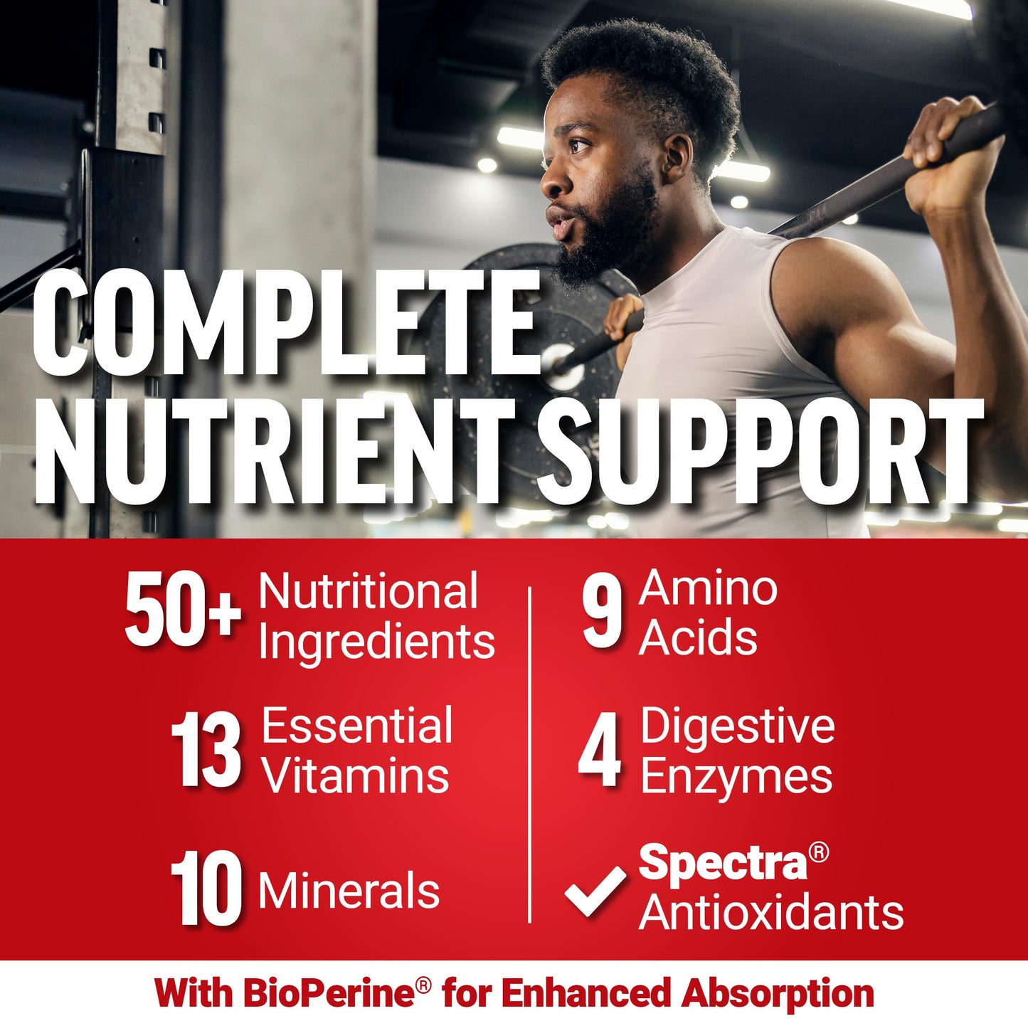 Force Factor Test X180 Multivitamin Tablet, 120 Count