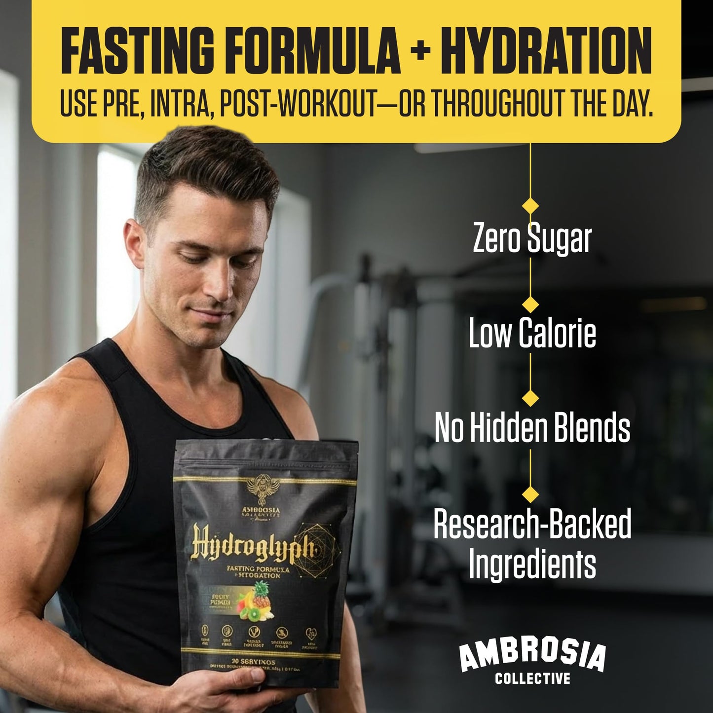 Ambrosia Fasting Electrolytes Powder 12.32 oz