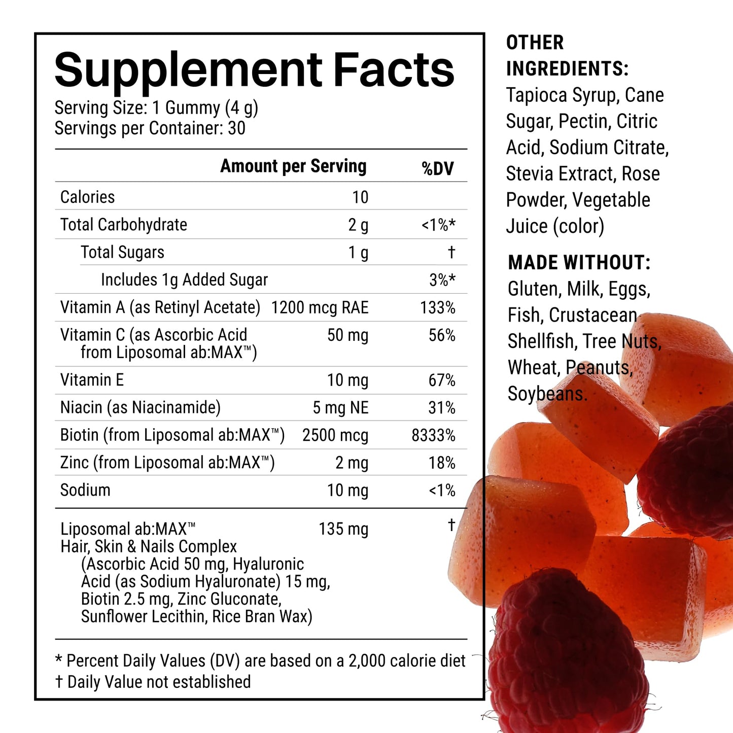 Haroutine Liposomal Hair, Skin & Nails Gummies, 30 Count