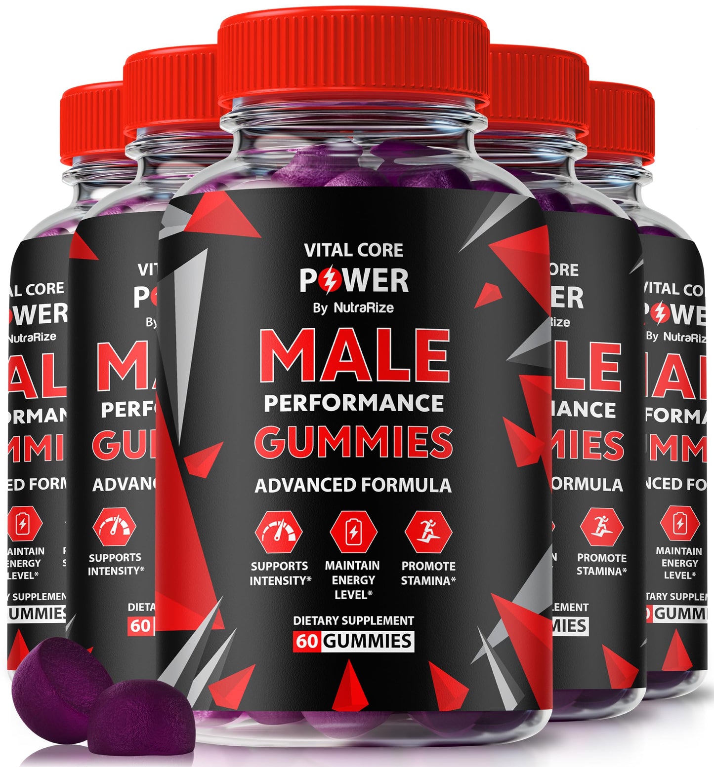 NutraRize Vital Core Power Male Gummies 300 Gummies