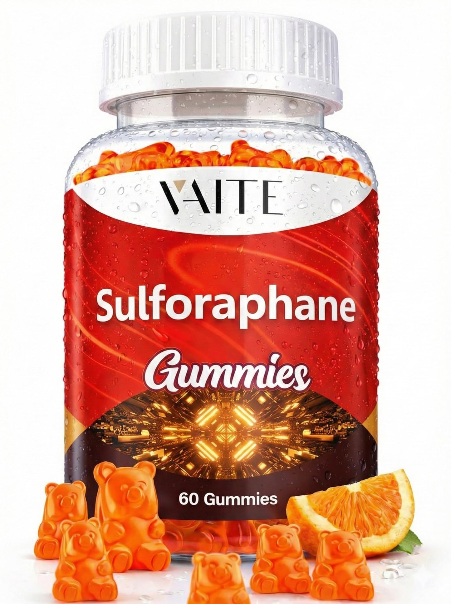 VAITE Sulforaphane Glucosinolate Supplement 100mg – Broccoli Seed Extract, Gummies, 60 Count
