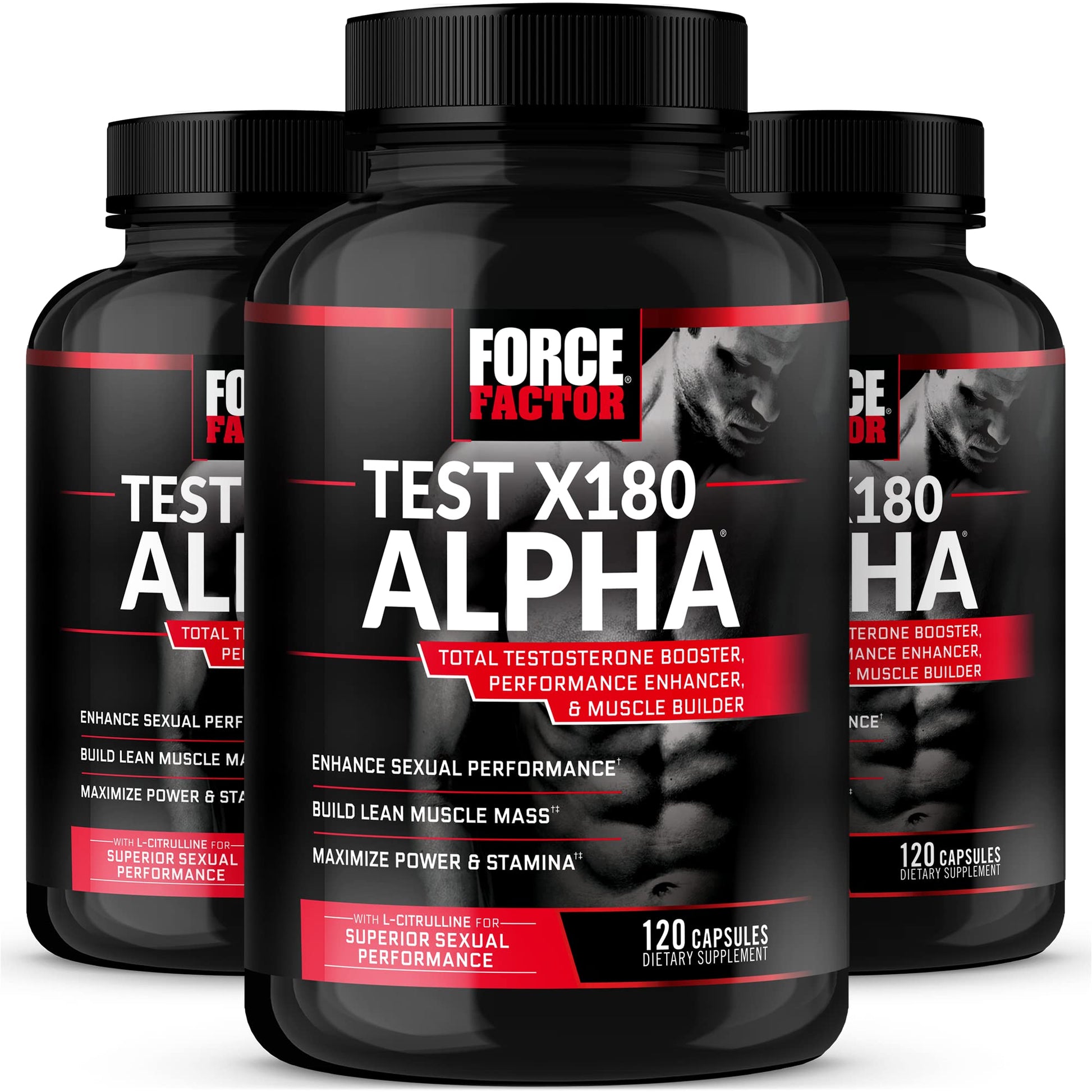 Force Factor Test X180 Alpha Capsule, 360 Capsules