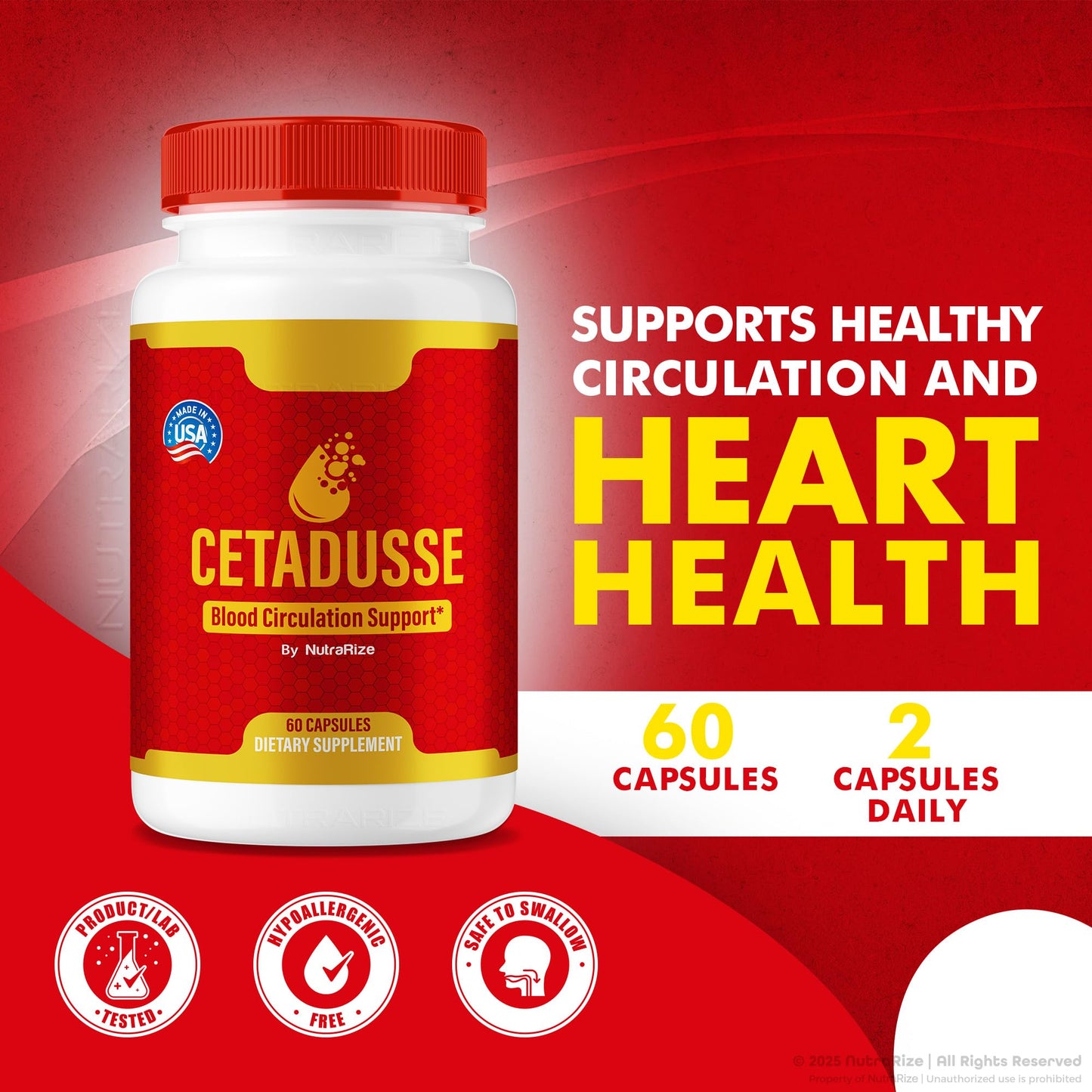 NutraRize Cetadusse Capsules, 120 Capsules