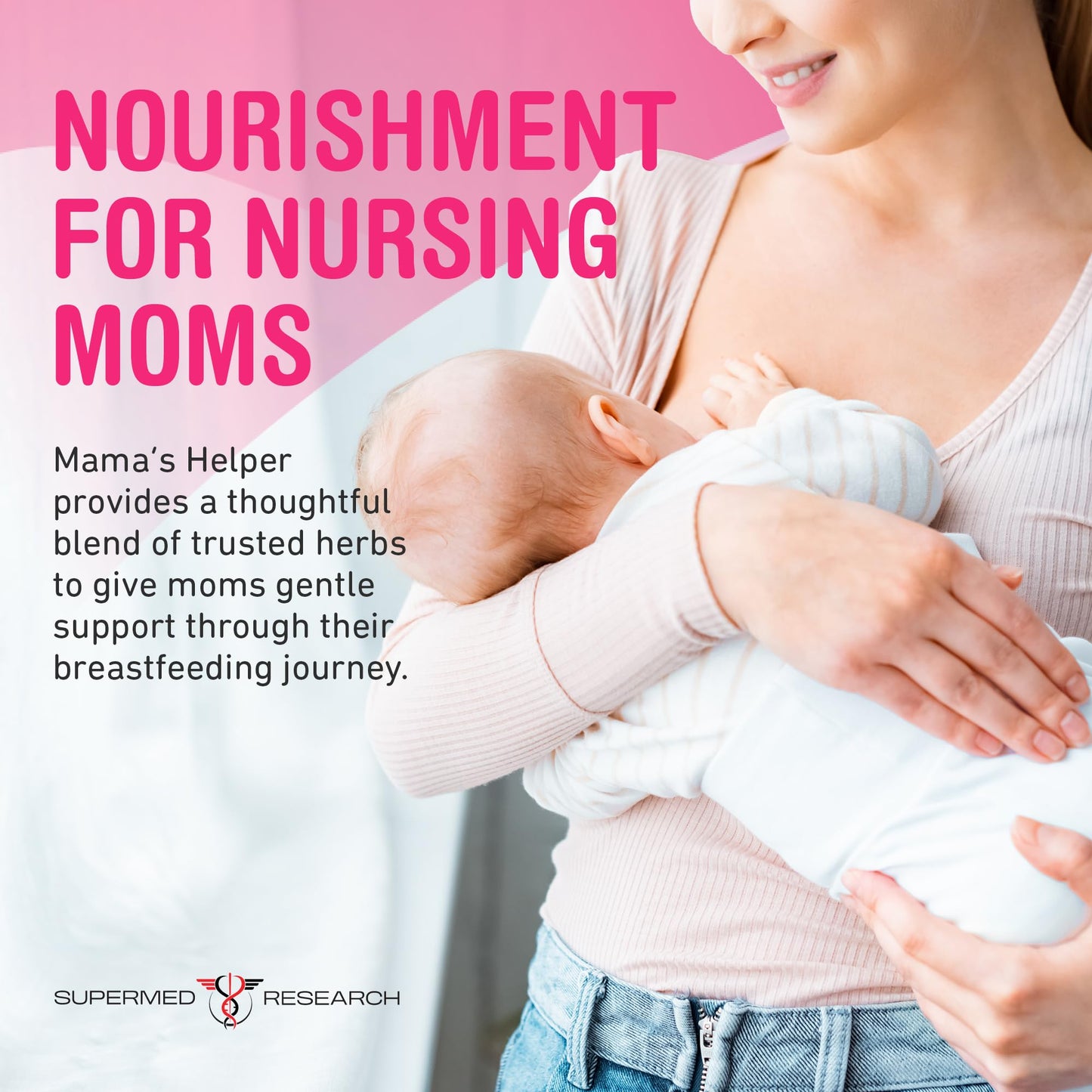 Supermed Research Lactation Supplement to Increase Milk Supply for Breastfeeding with Goat's Rue, Fenugreek, Alfalfa, Fennel, Shatavari, Milk Thistle – Supports Breastmilk Production Capsules 120