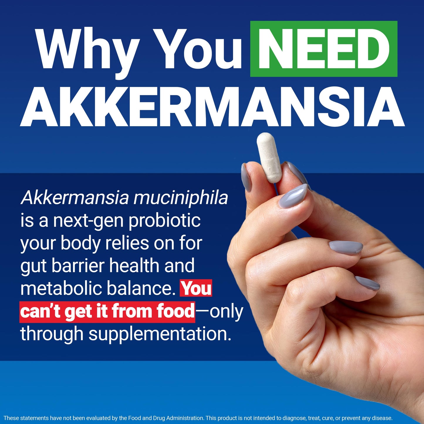 Force Factor ProbioSlim Akkermansia Prebiotics & Probiotics Vegetable Capsules 60 Count