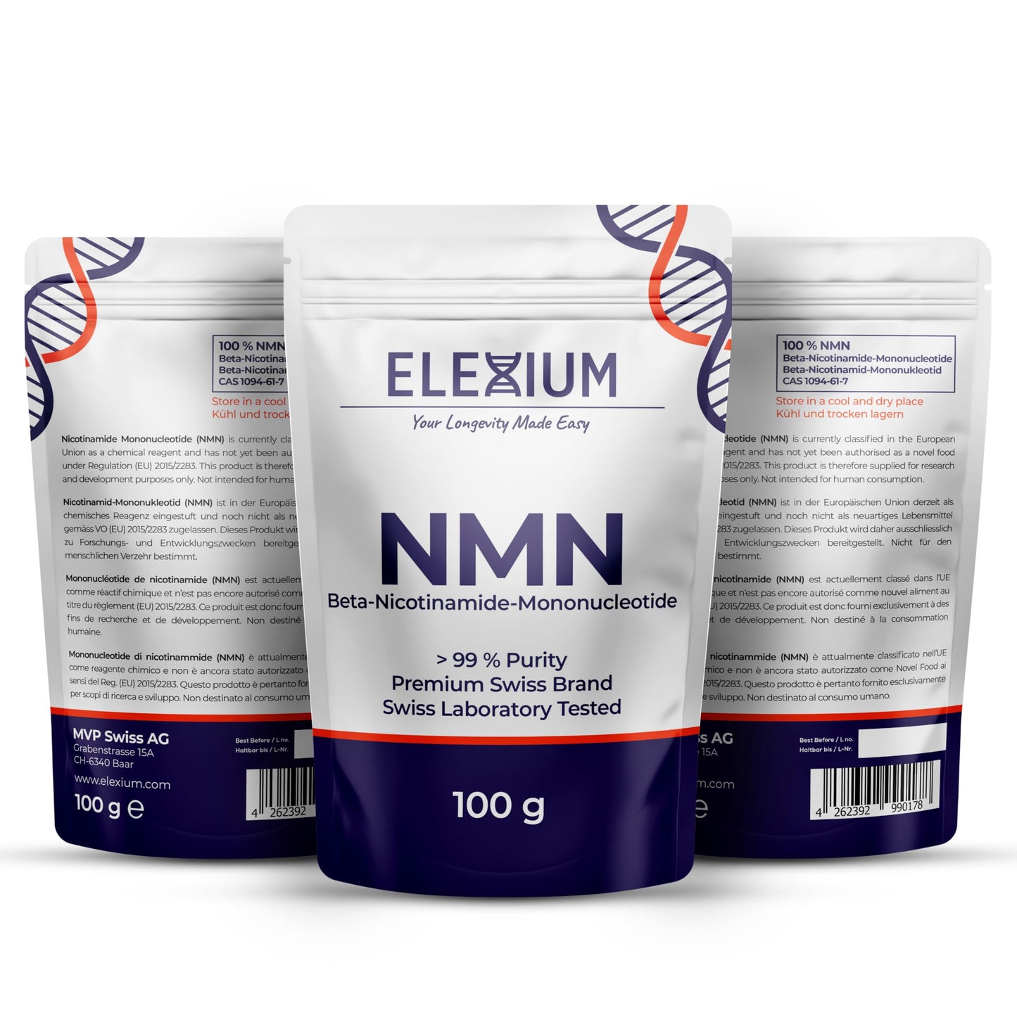 ELEXIUM NMN Supplement Powder 3.53 oz