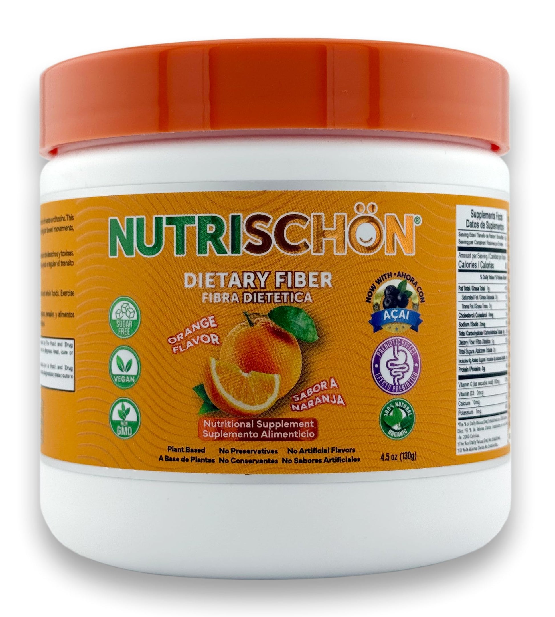 NUTRISCHÖN Dietary Fiber Supplement Powder 4.5 oz