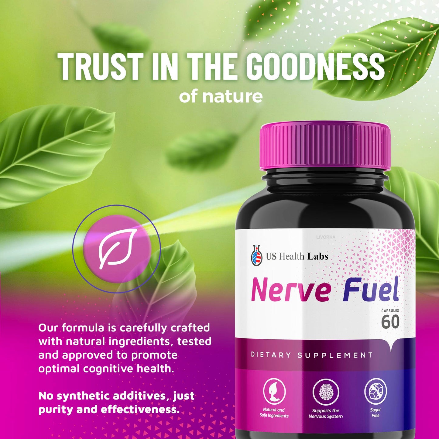 LIVORKA Nerve Fuel Capsules, 120 Capsules