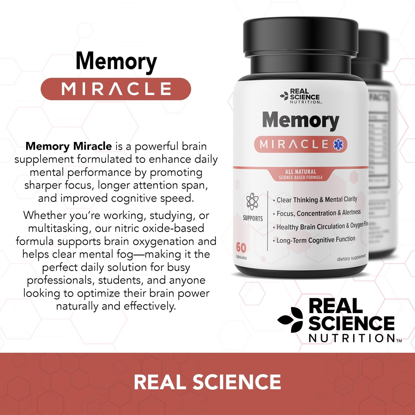 Real Science Nutrition Memory Miracle Capsule 60 Capsules