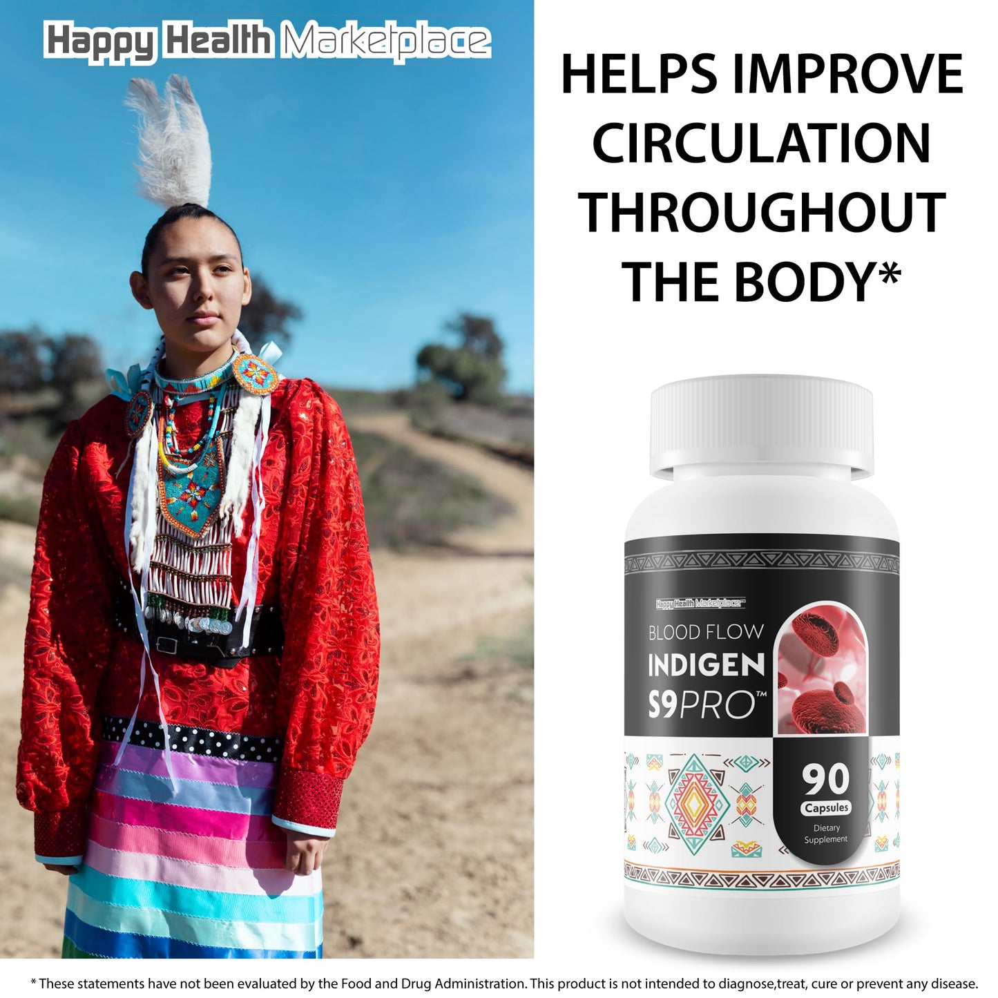 Happy Health Marketplace Blood Flow Indigen S9 Pro Capsule 90