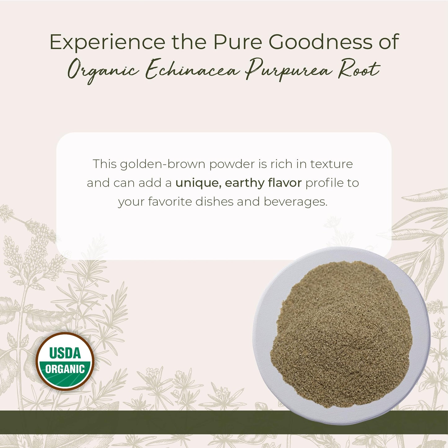 Starwest Botanicals Dried Echinacea Purpurea Root Powder, 4 oz