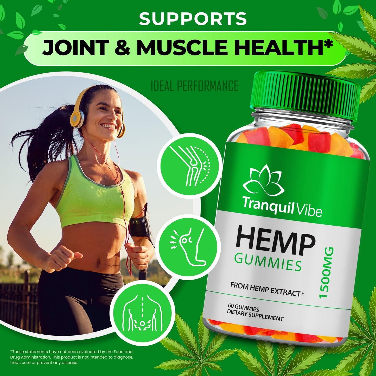 IDEAL PERFORMANCE Tranquil Vibe Gummies Neuropathy 300 Gummies