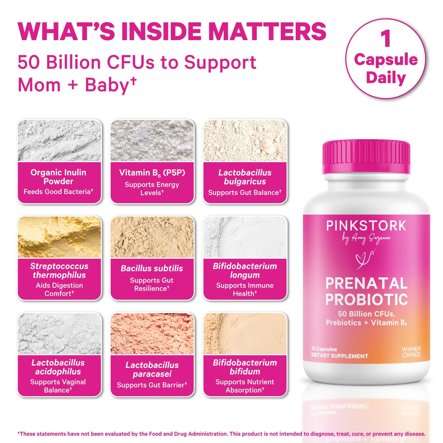 Pink Stork Liquid Prenatal Vitamin Bundle Capsules, 105 Count