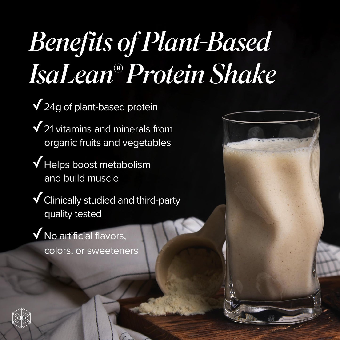 Isagenix Plant-Based IsaLean Protein Shake Powder, 27.2 Ounce