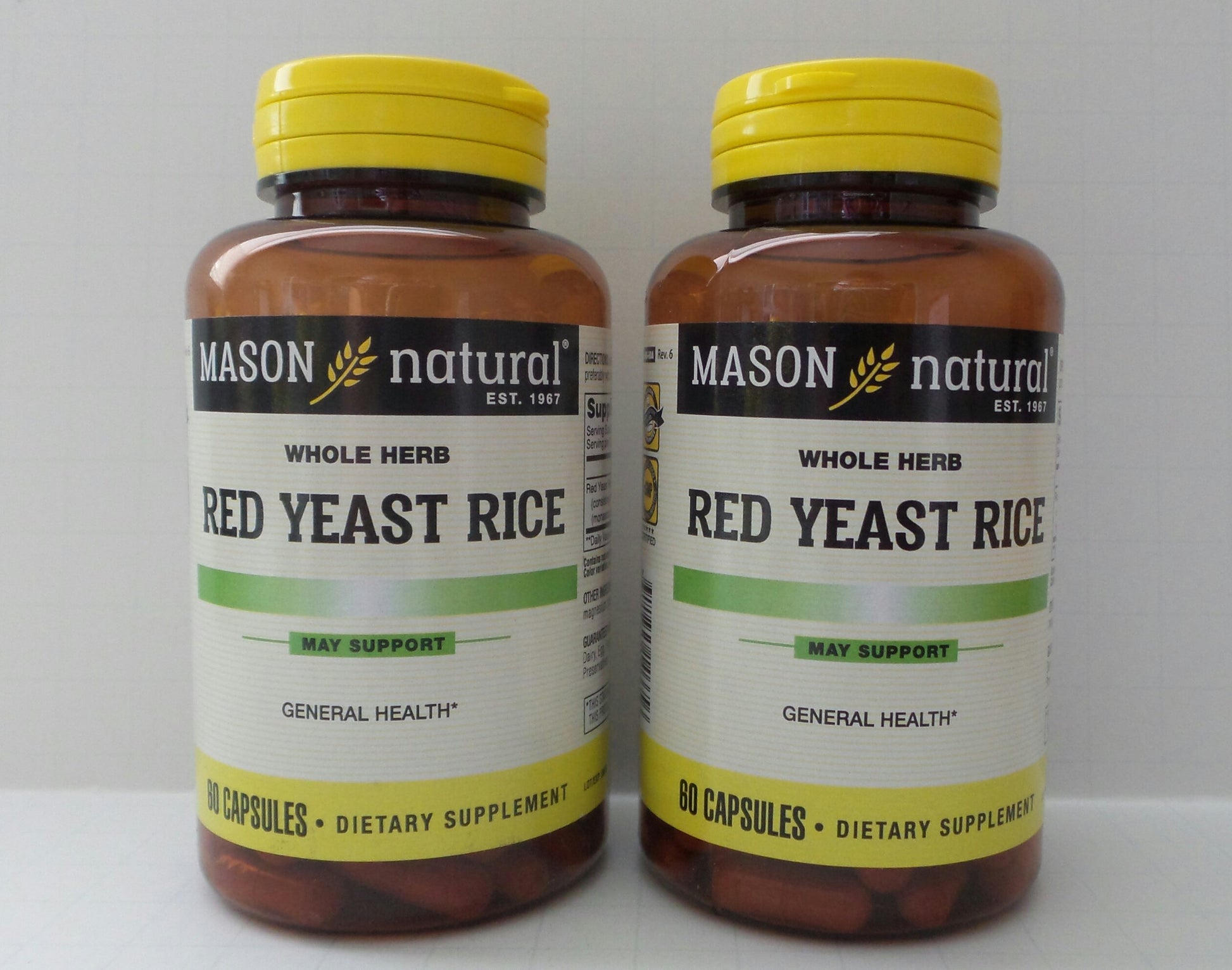Mason Natural Red Yeast Rice Capsules, 120 Capsules