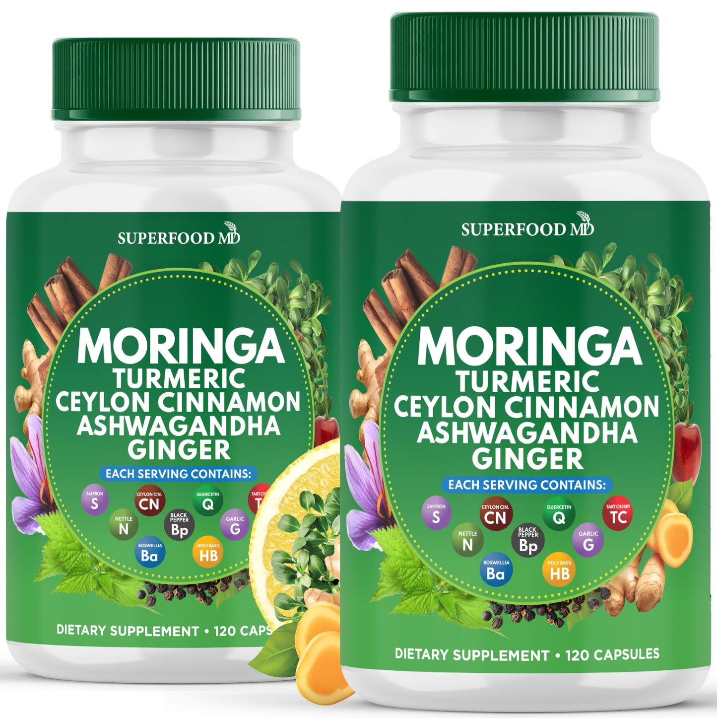 Superfood MD Moringa Supplement 120 Capsules