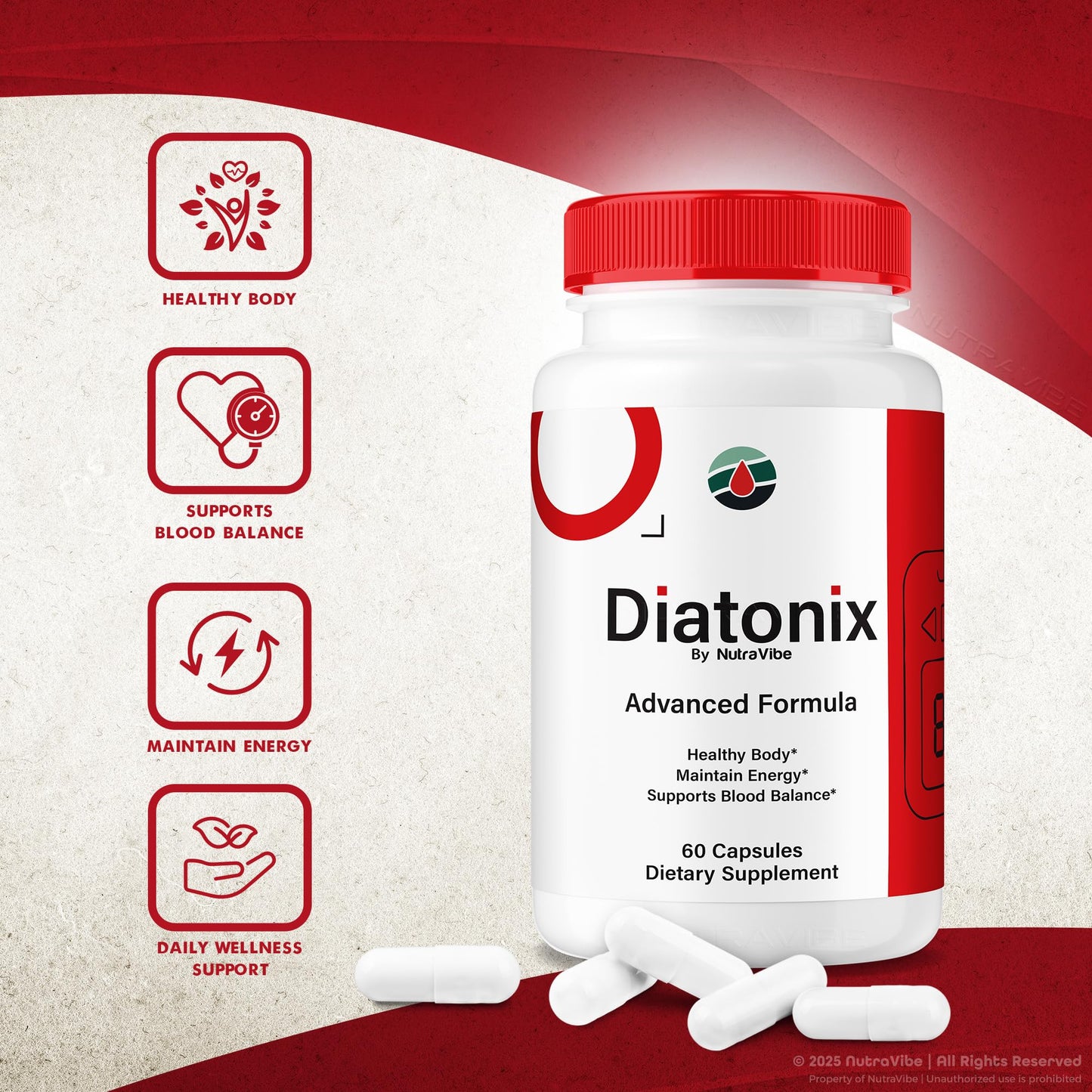 NutraVibe Diatonix Capsules 120 Capsules