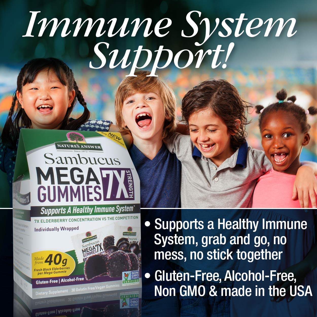 Nature's Answer Sambucus Mega Gummies 30 Count