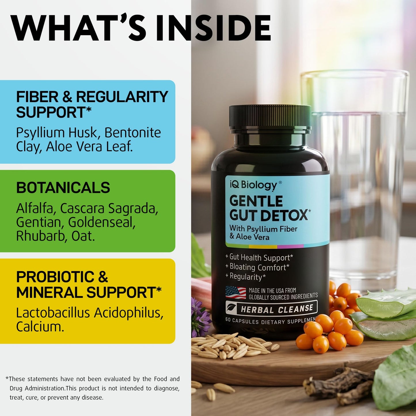 IQ BIOLOGY Gut Health Supplement Capsule 60