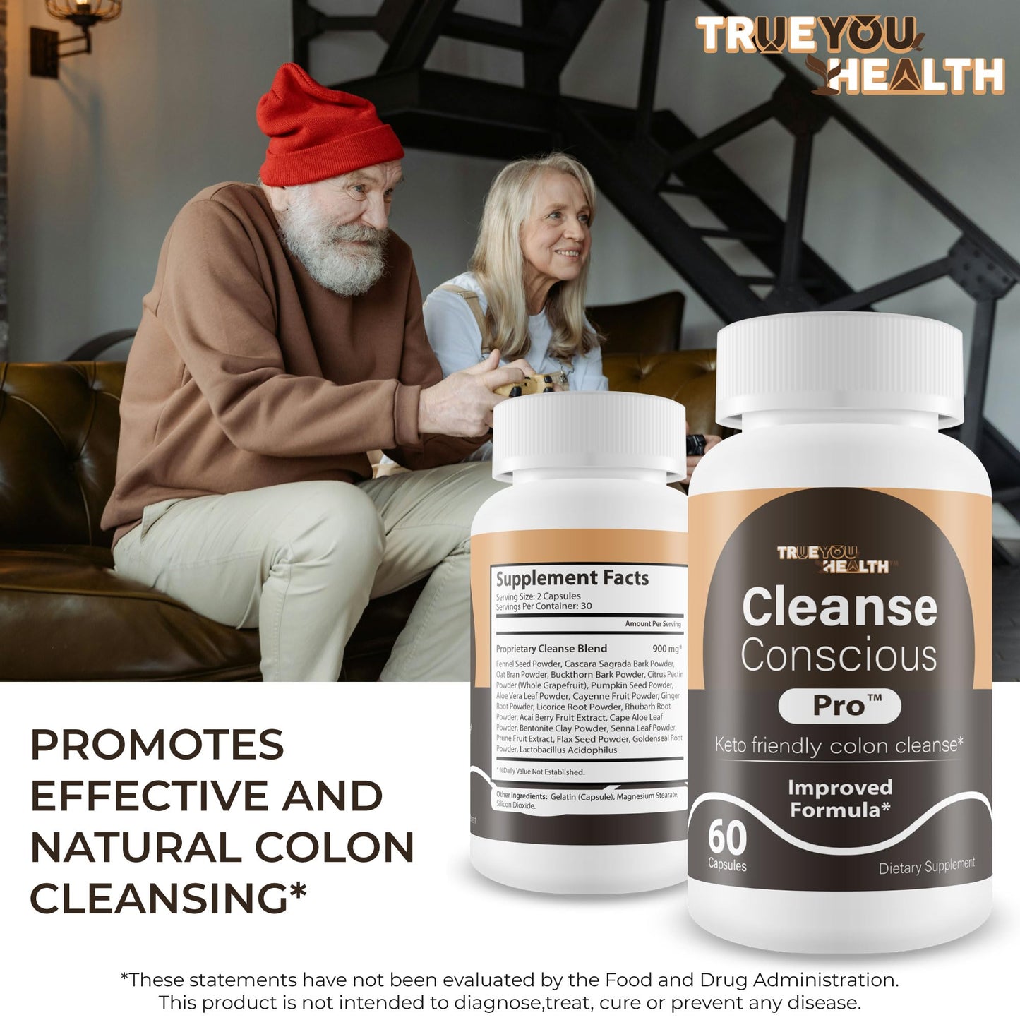True You Health Cleanse Conscious Pro Capsules 60 Count