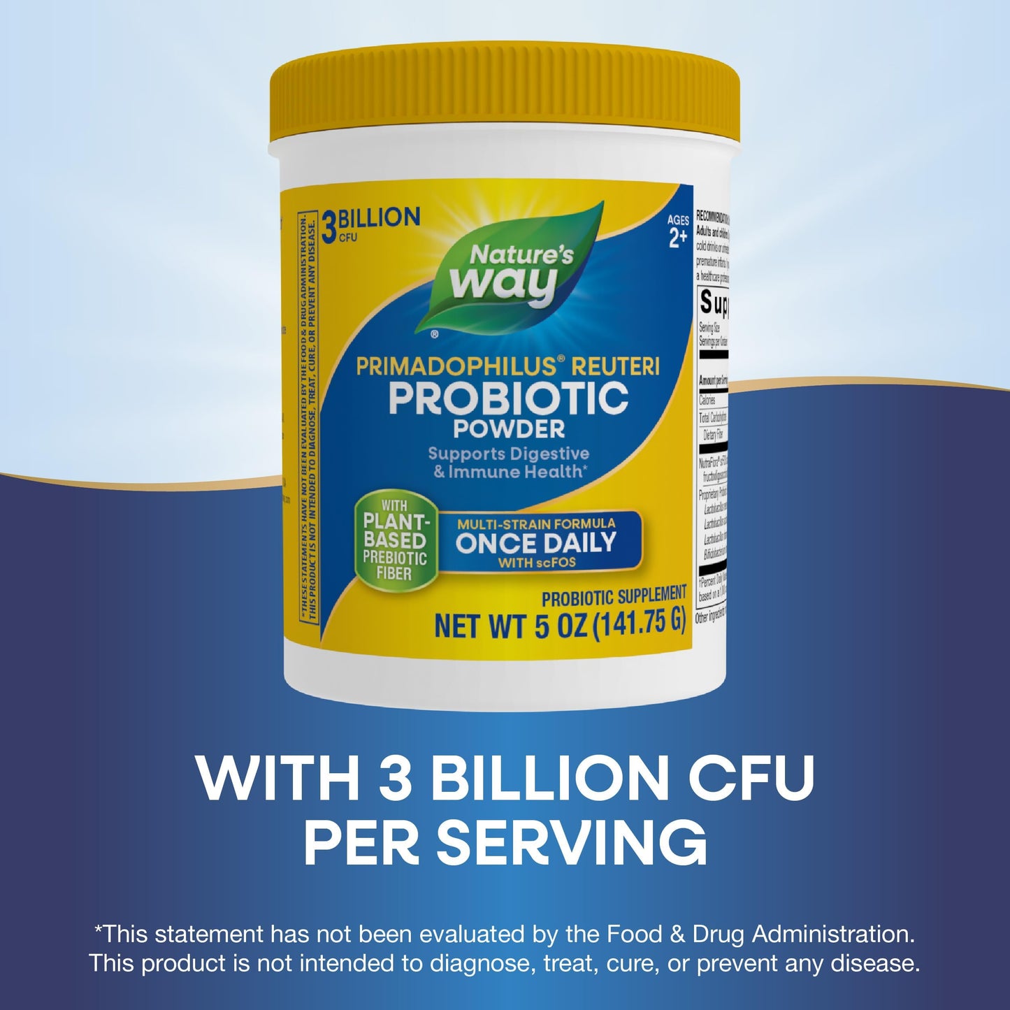Nature's Way Primadophilus Reuteri Probiotic Powder, 5 oz
