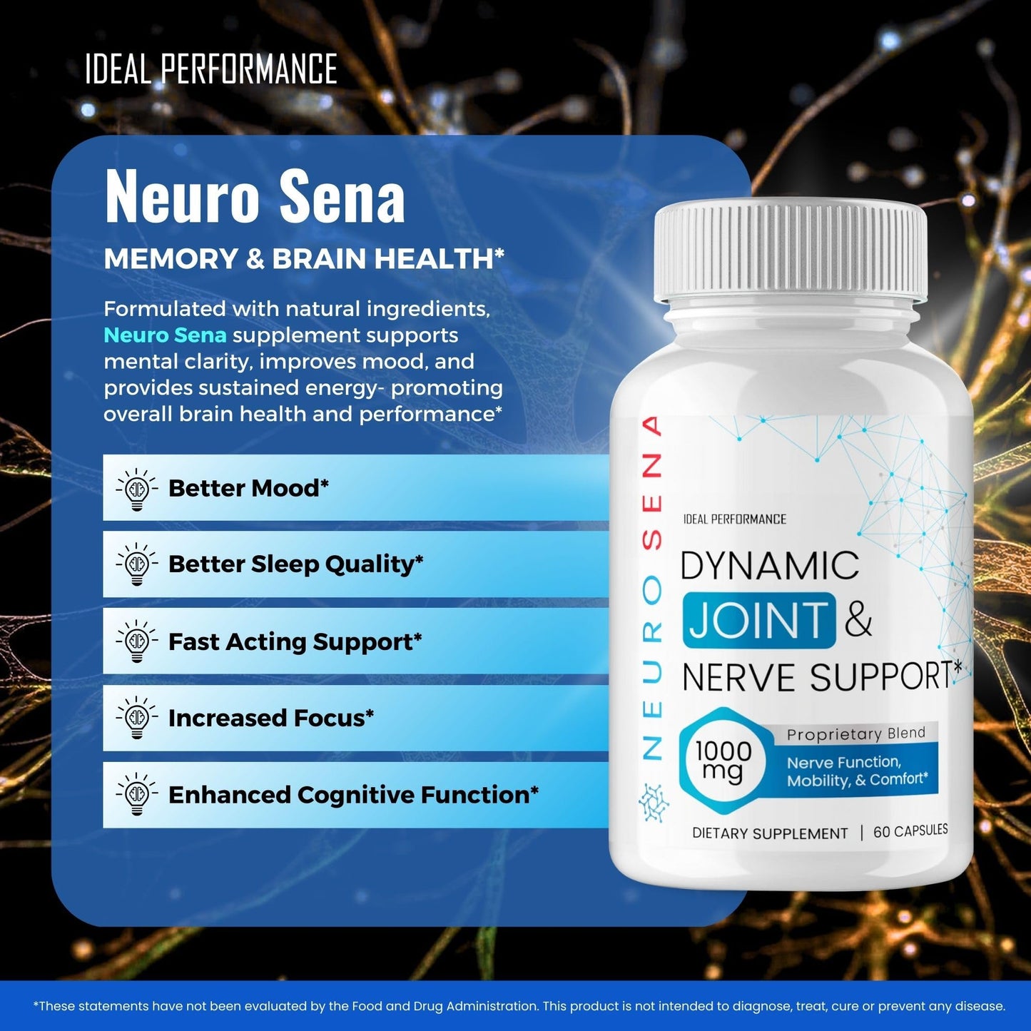 IDEAL PERFORMANCE NeuroSena Capsules 120 Count