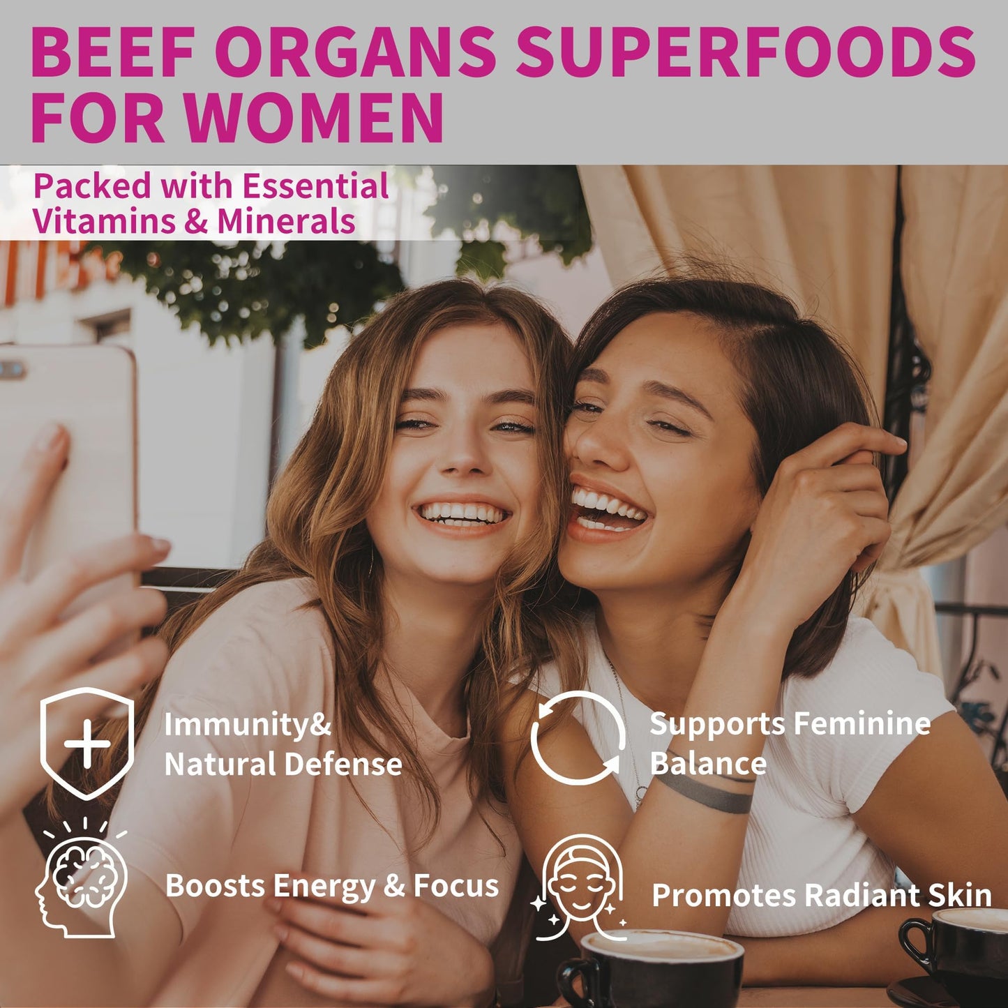 Well&Whole Beef Organ Supplement for Women Gummy 90 Count