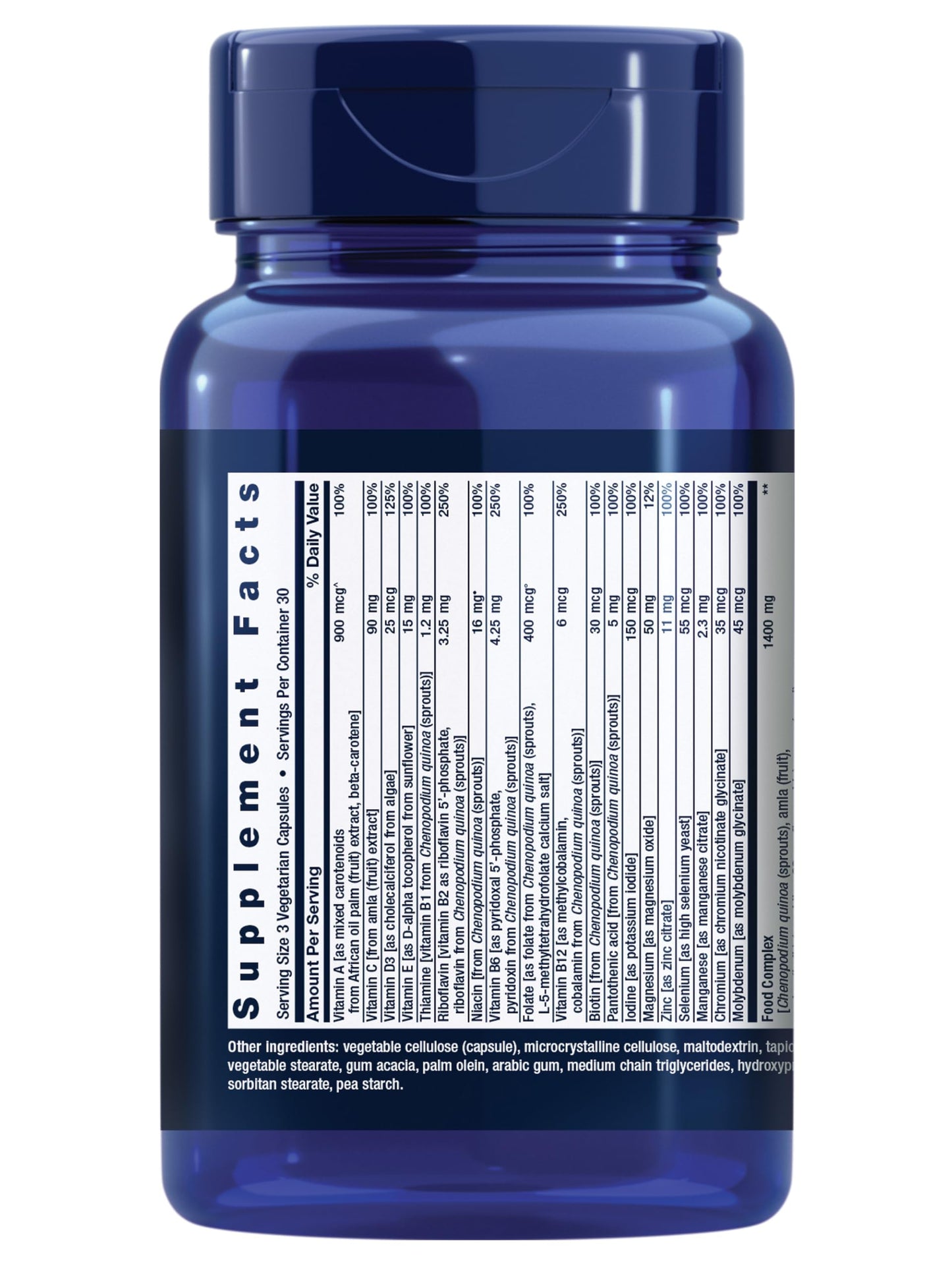 Life Extension Whole Food Multivitamin Capsules, 90 Count