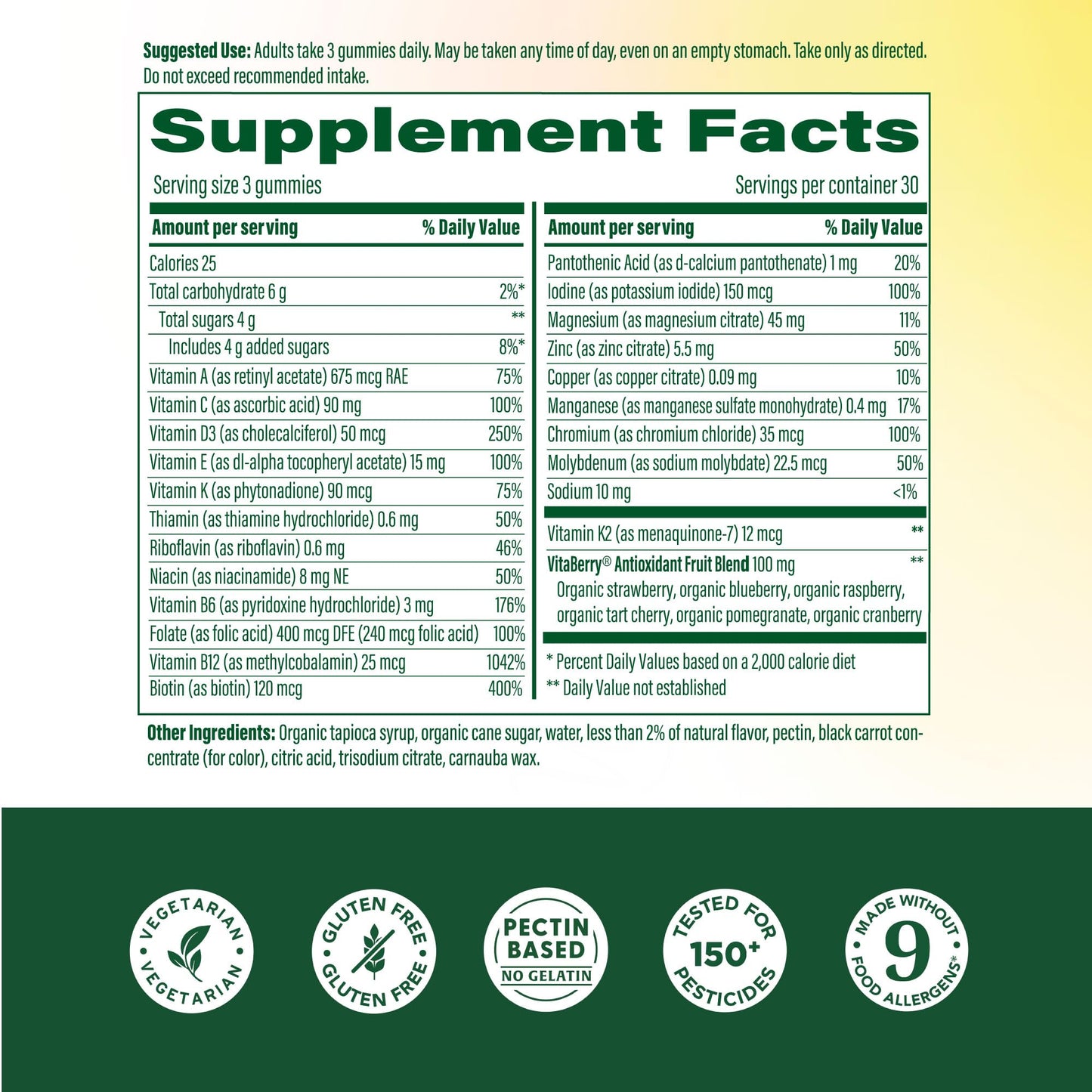 MegaFood Whole Body Gummies Multivitamin for Women 55+ 90 Gummies