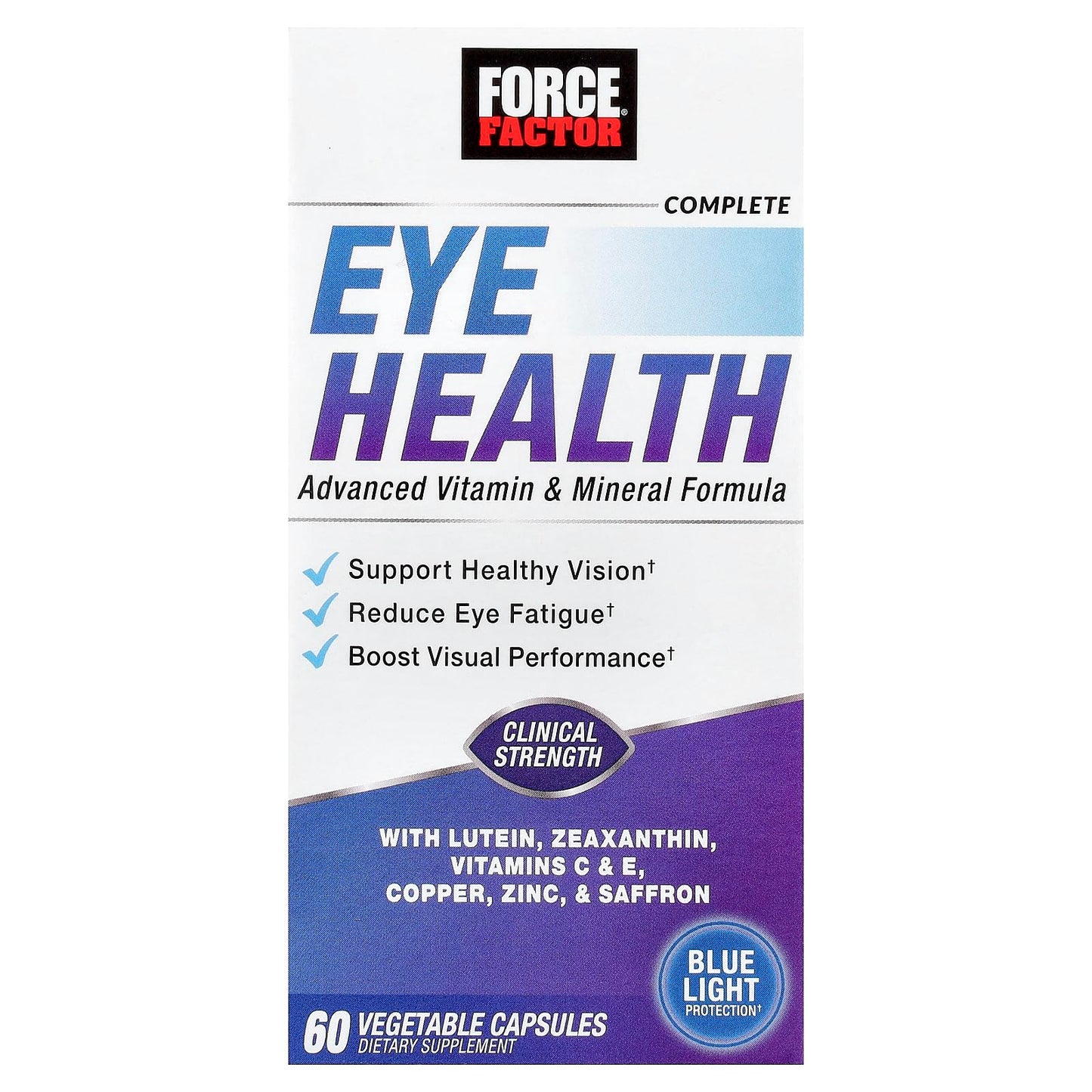 Force Factor Complete Eye Health Capsules 60 Count
