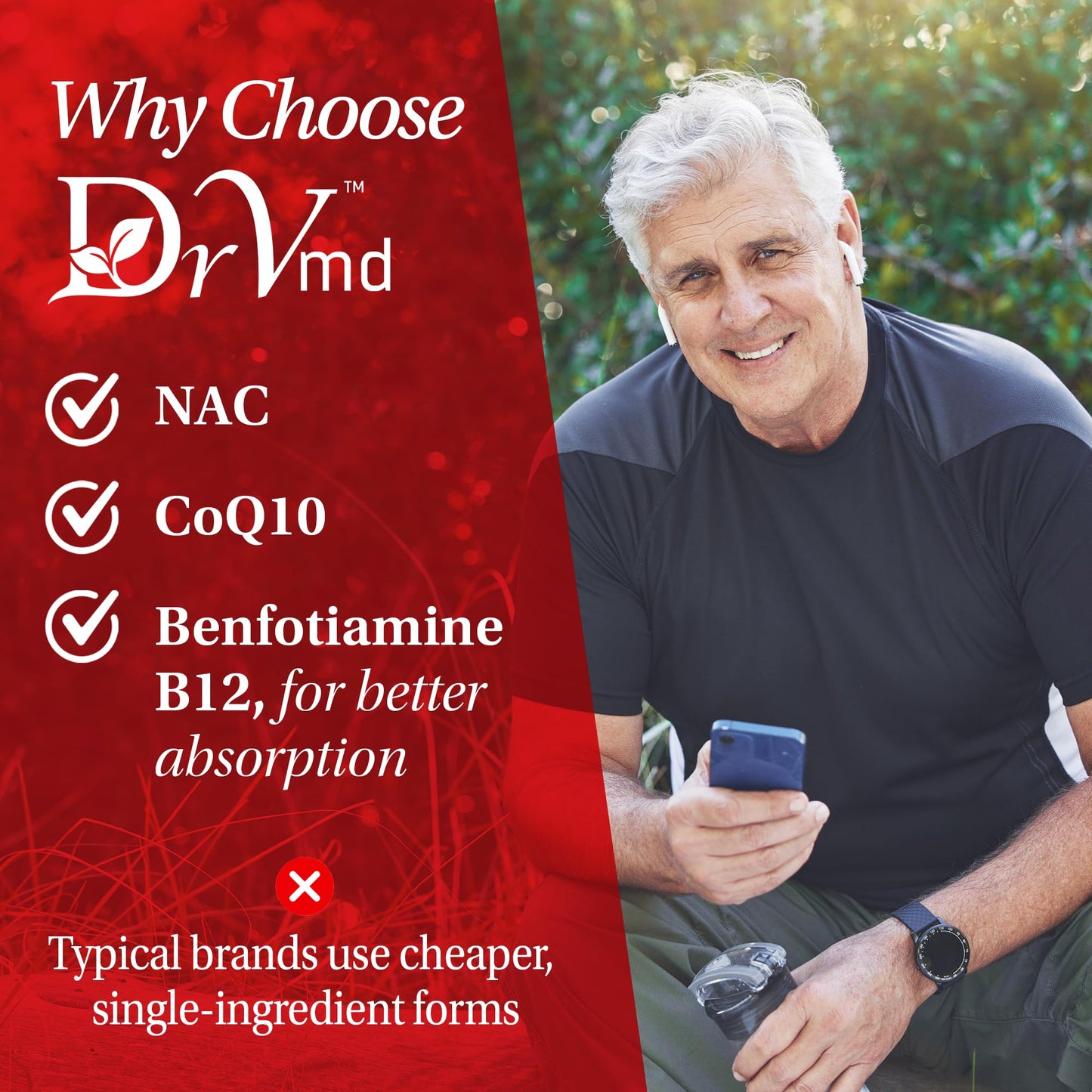 DrVmd CoQ10 & Betaine Capsules, 180 Count