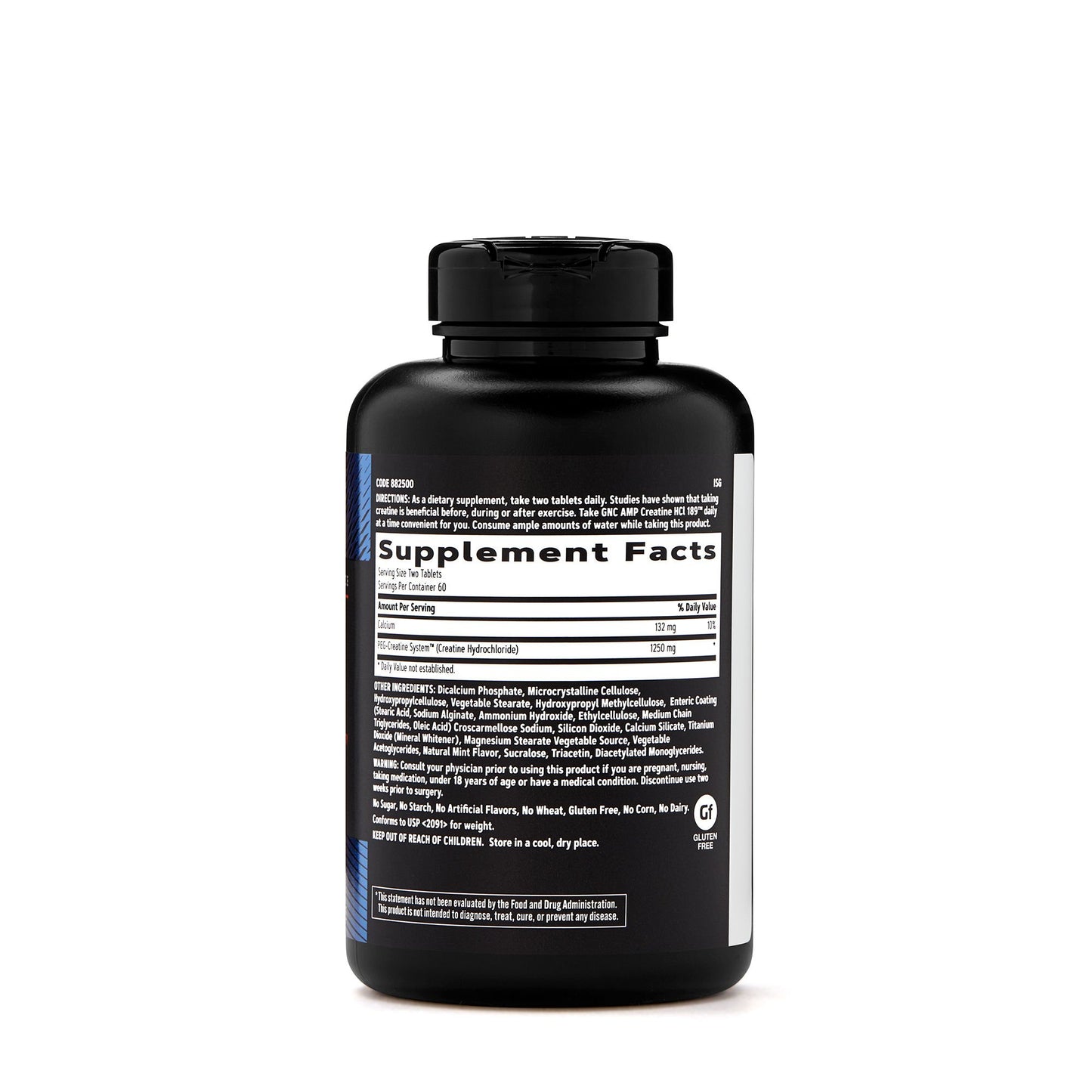 GNC AMP Creatine HCl 189 Capsules, 120 Count