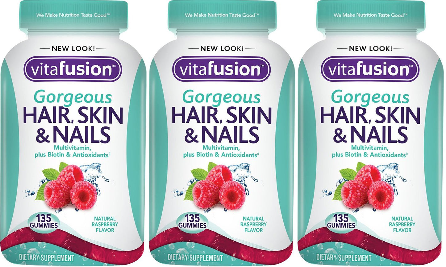 Vitafusion Gorgeous Hair, Skin & Nails Multivitamin Gummies, 405 Count