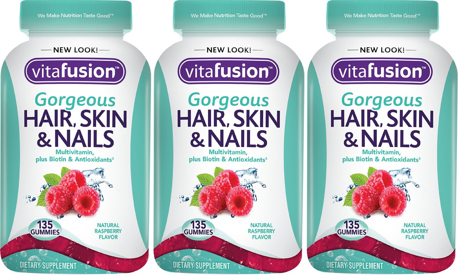 Vitafusion Gorgeous Hair, Skin & Nails Multivitamin Gummies, 405 Count