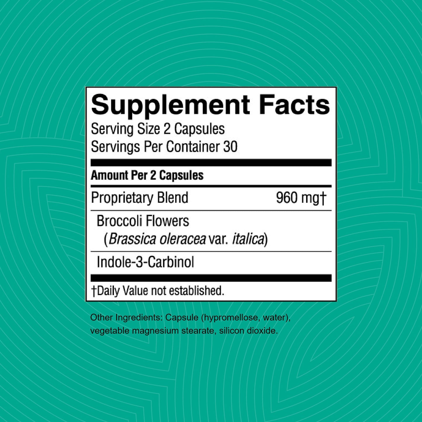Nature's Sunshine Indole 3 Carbinol, 60 Capsules