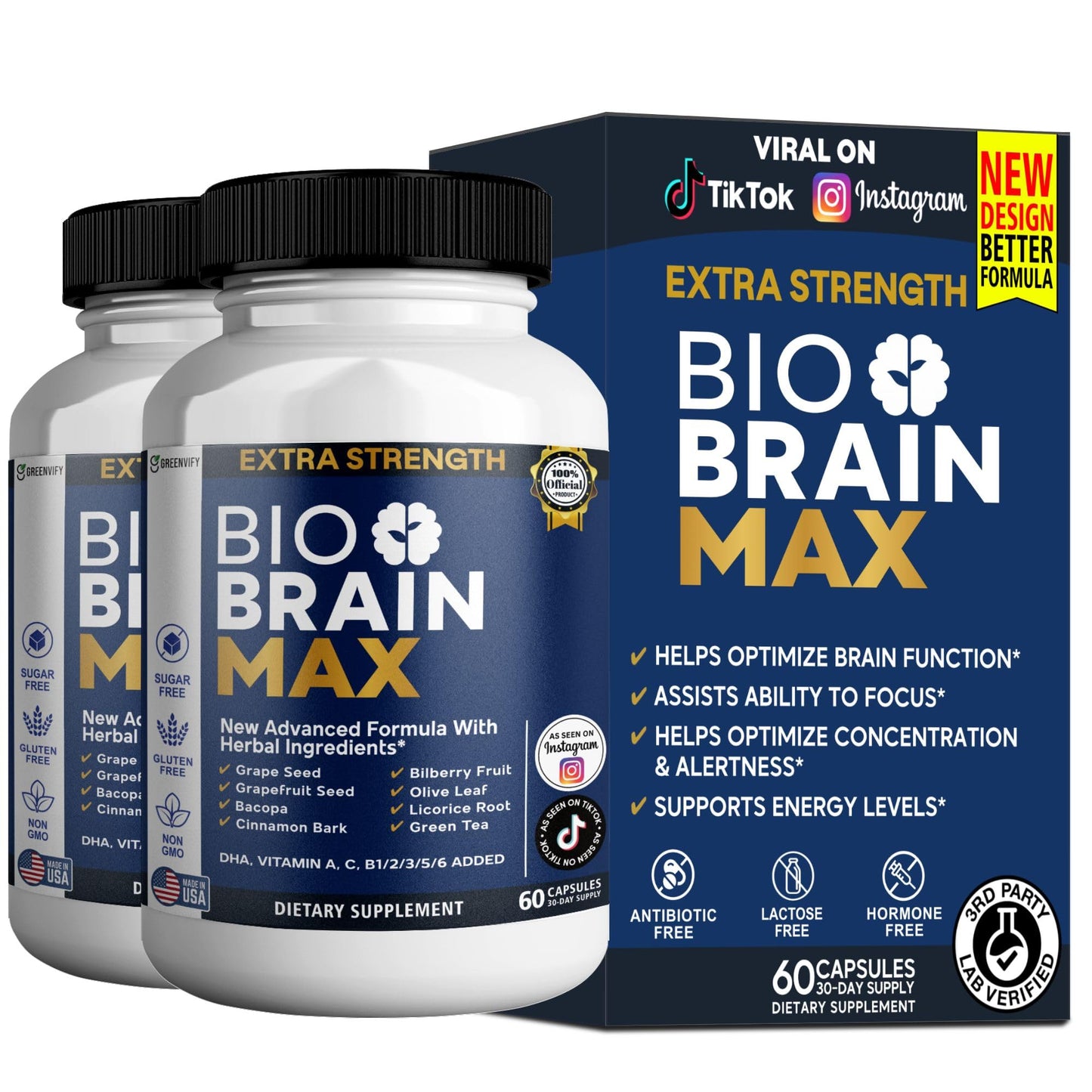 GREENVIFY Bio Brain Max 60 Capsules