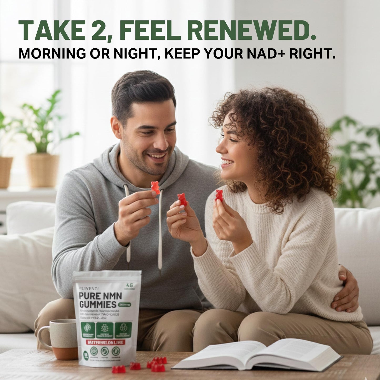 LIVENTI NMN Gummies 1000mg, 90 Gummies