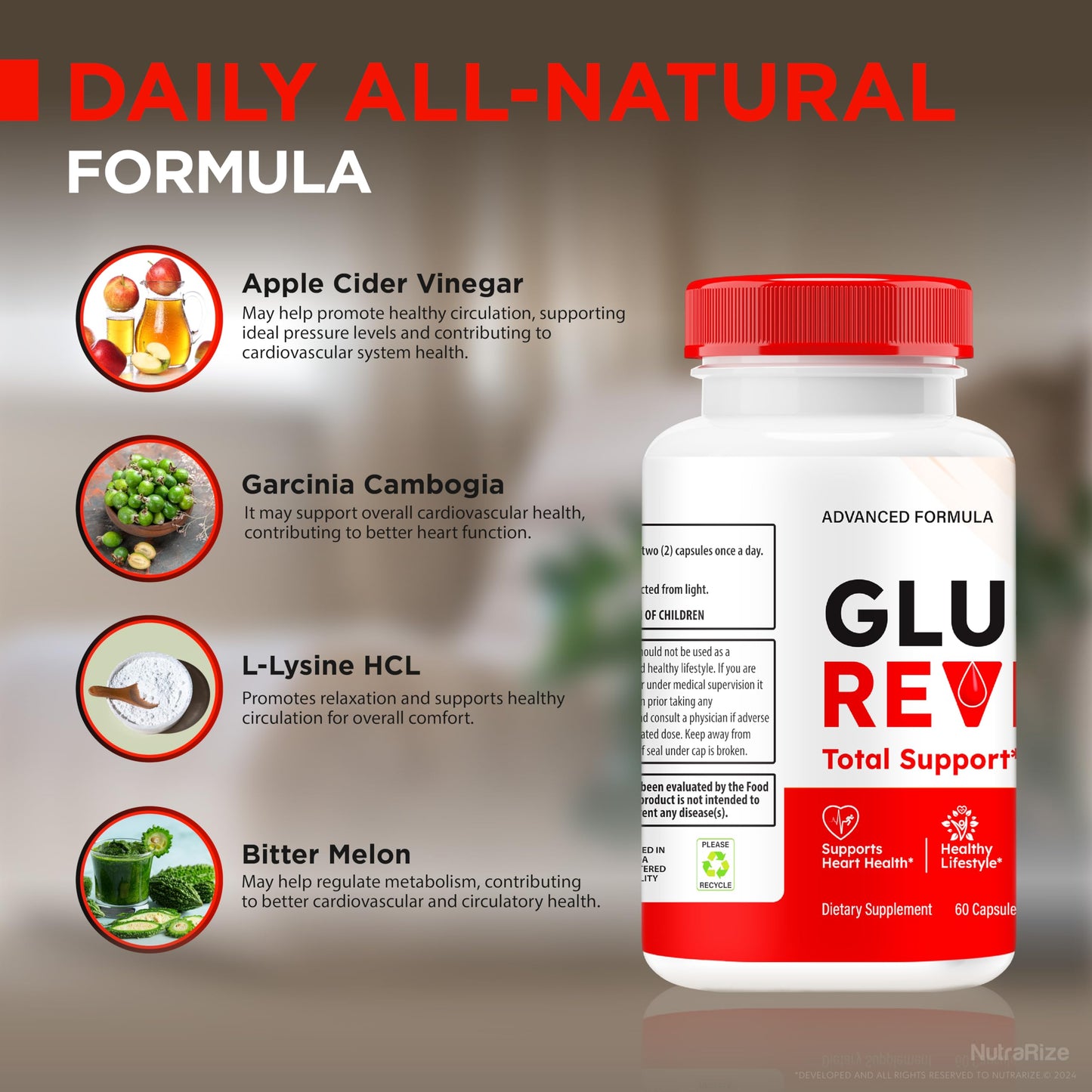NutraRize Gluco Revive Capsule 60 Count