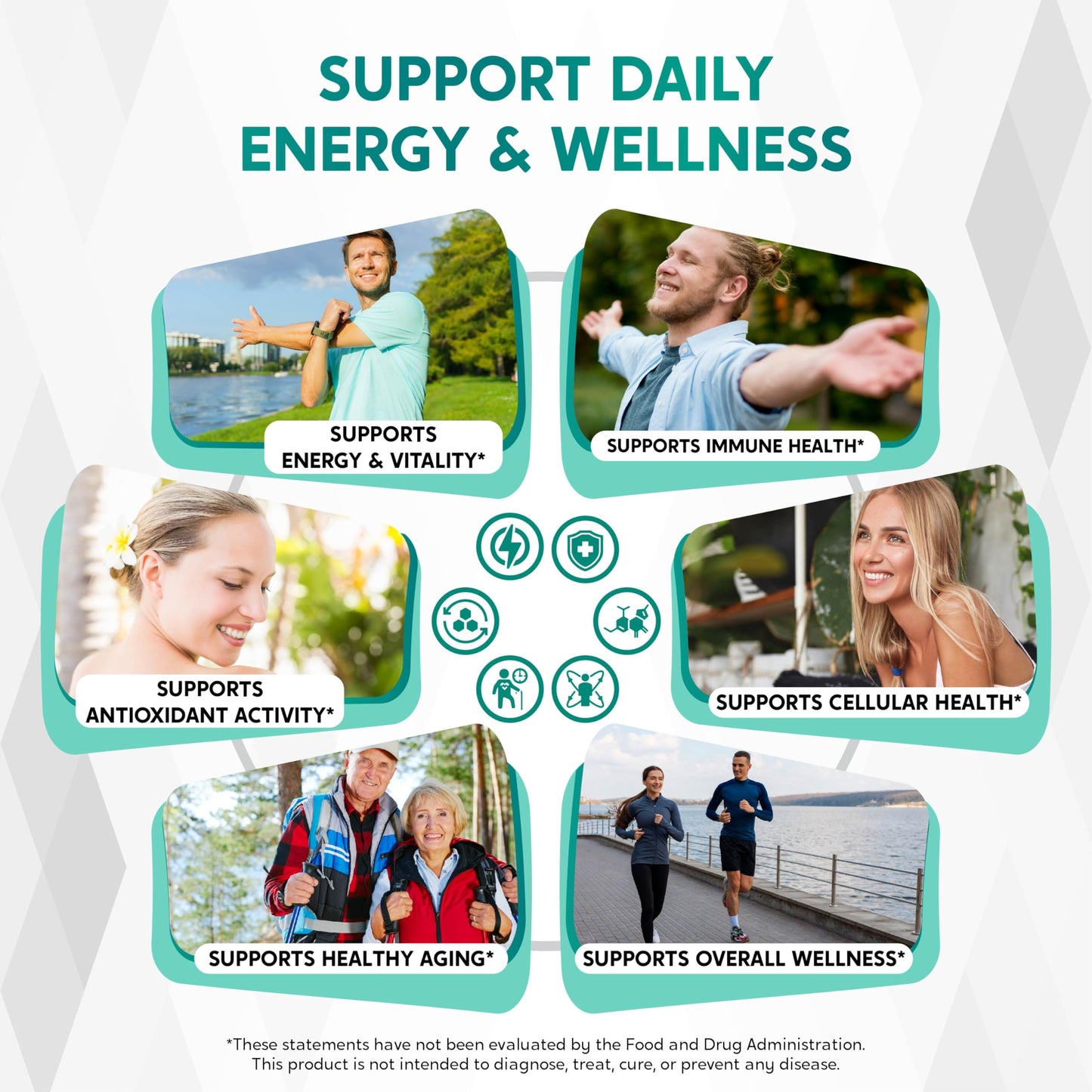 NESSARIT Chlorella, Spirulina, Irish Sea Moss, Moringa & Chlorophyll Capsules, 180