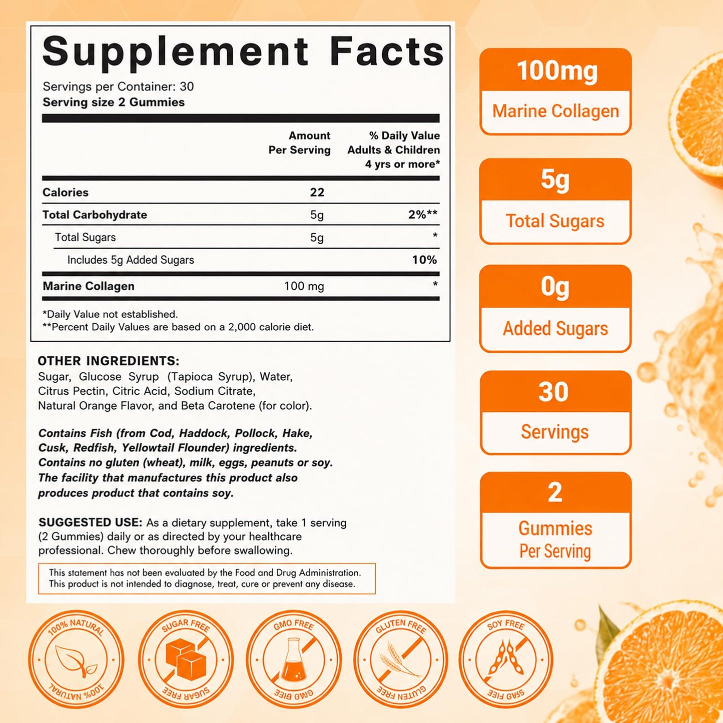 LIVS Marine Collagen Gummies 120 Gummies