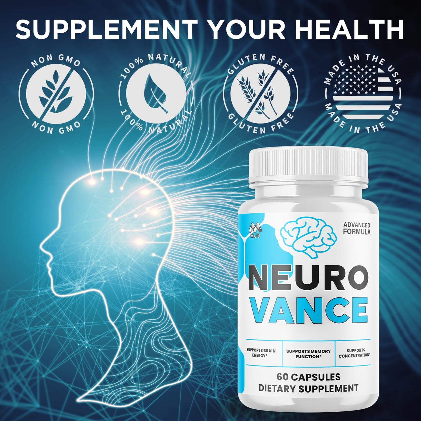 MJO Neuro Vance Capsule 180 Capsules