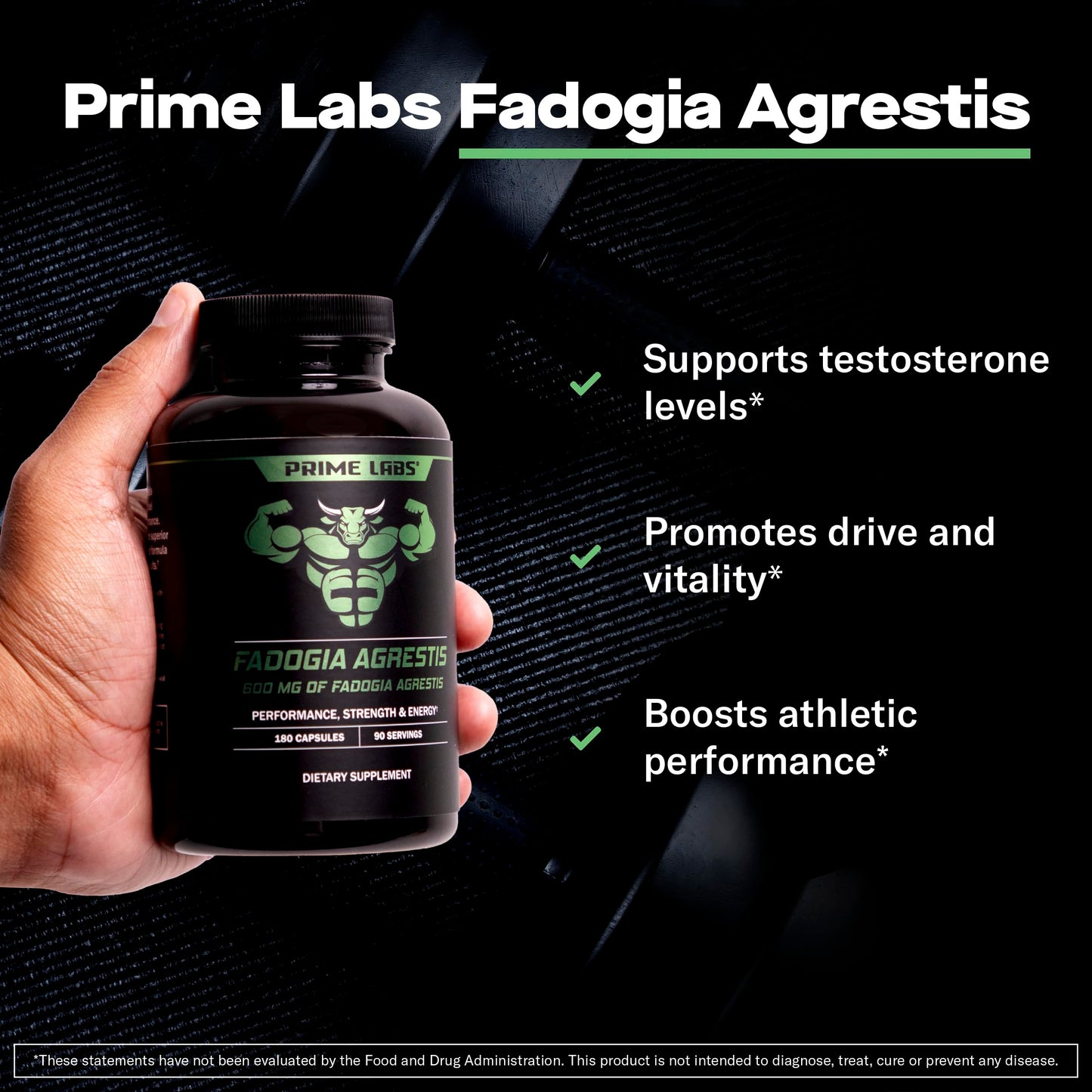 Prime Labs Fadogia Agrestis for Men Capsules, 180 Capsules